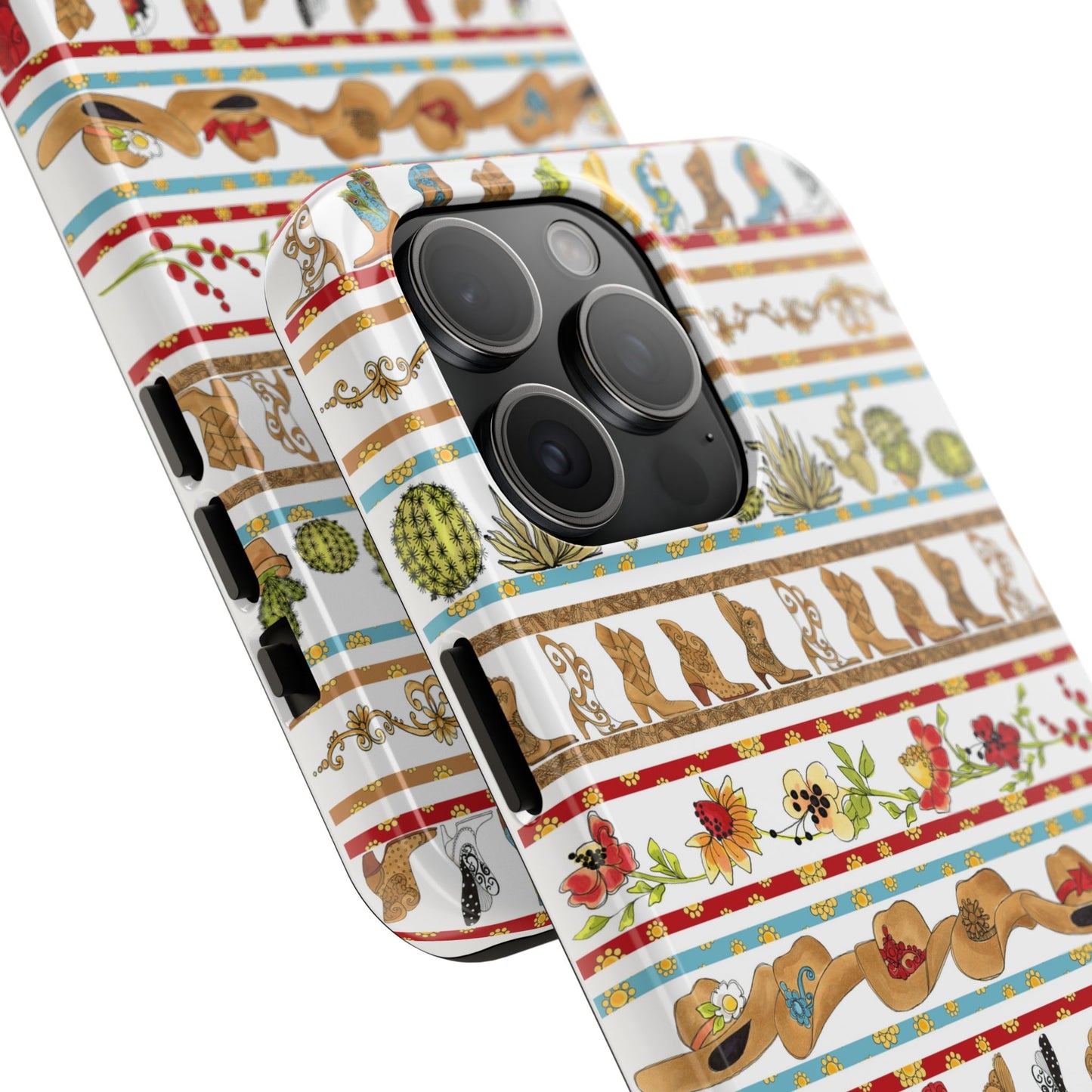 Whoa Borders White Phone Case