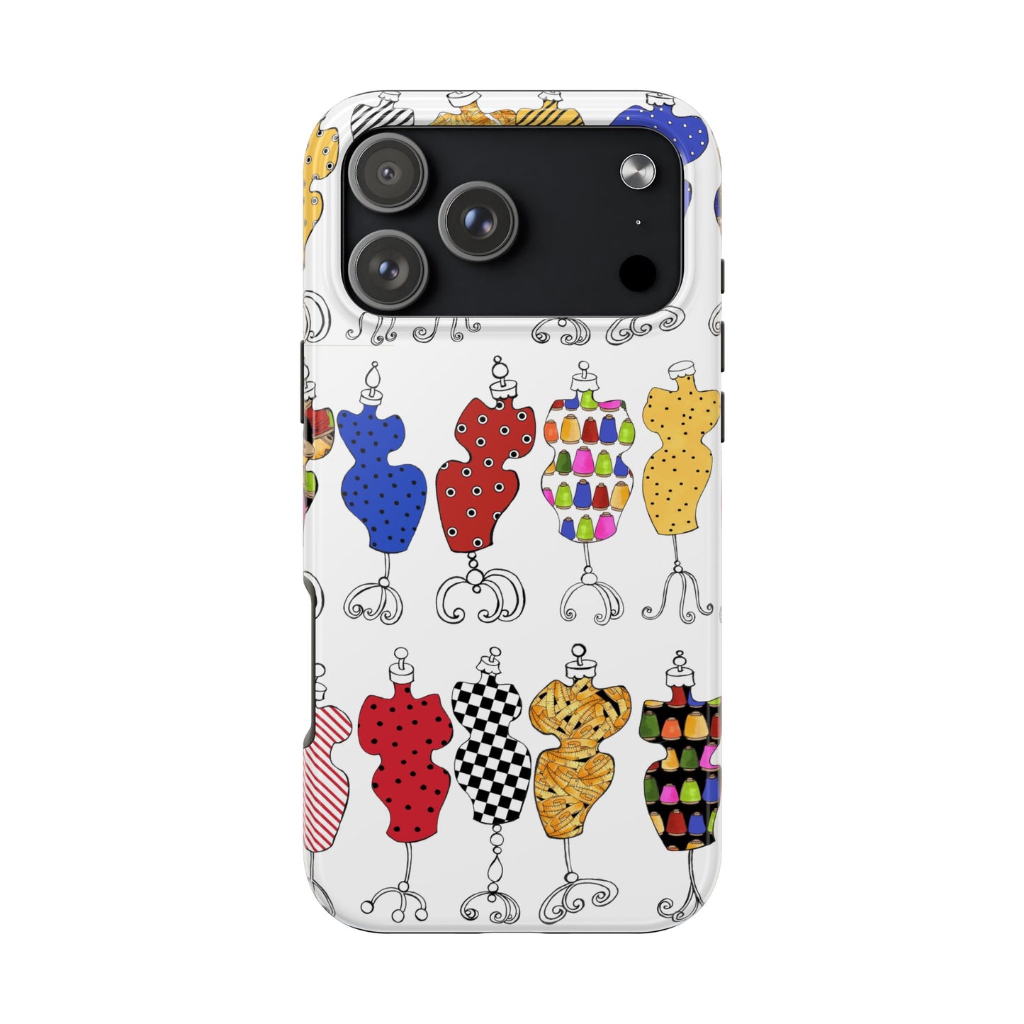 Go Figure White / Multi Phone Case