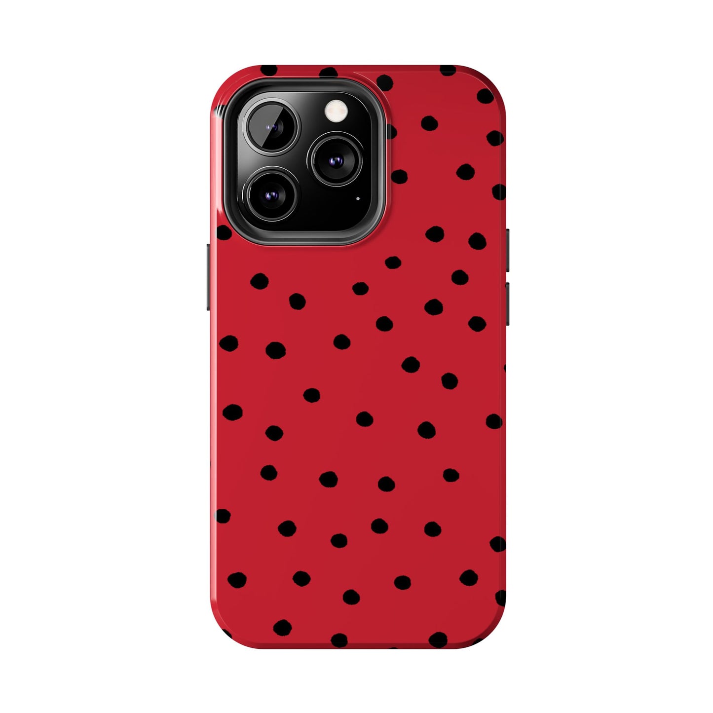 Dinky Dots Red / Black Phone Case