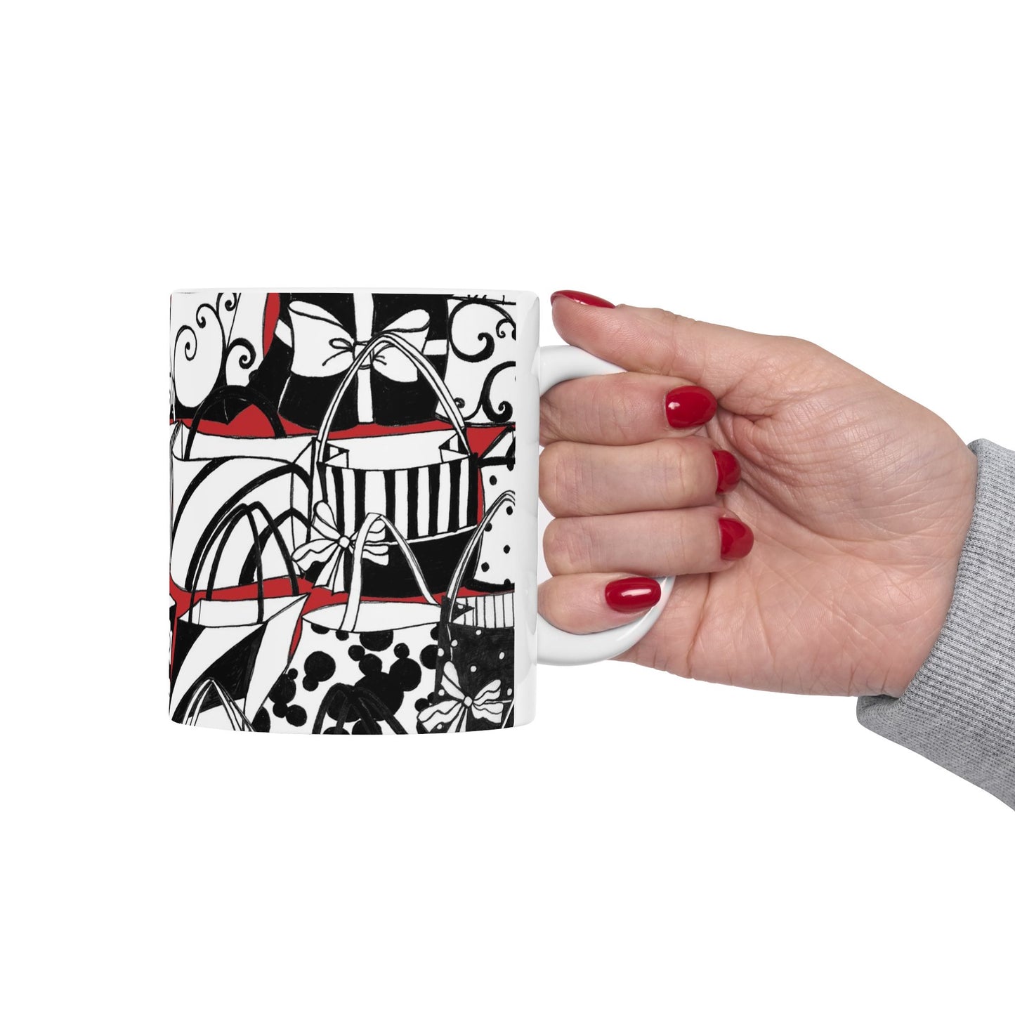 Totally Black / White / Red Cup