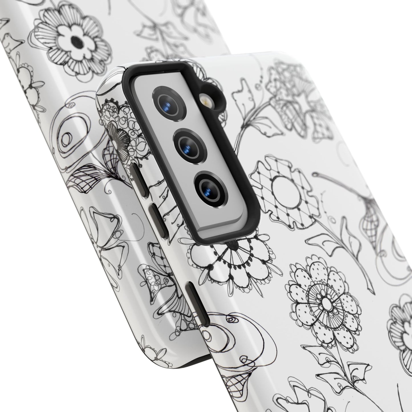 Paper Posies White Phone Case