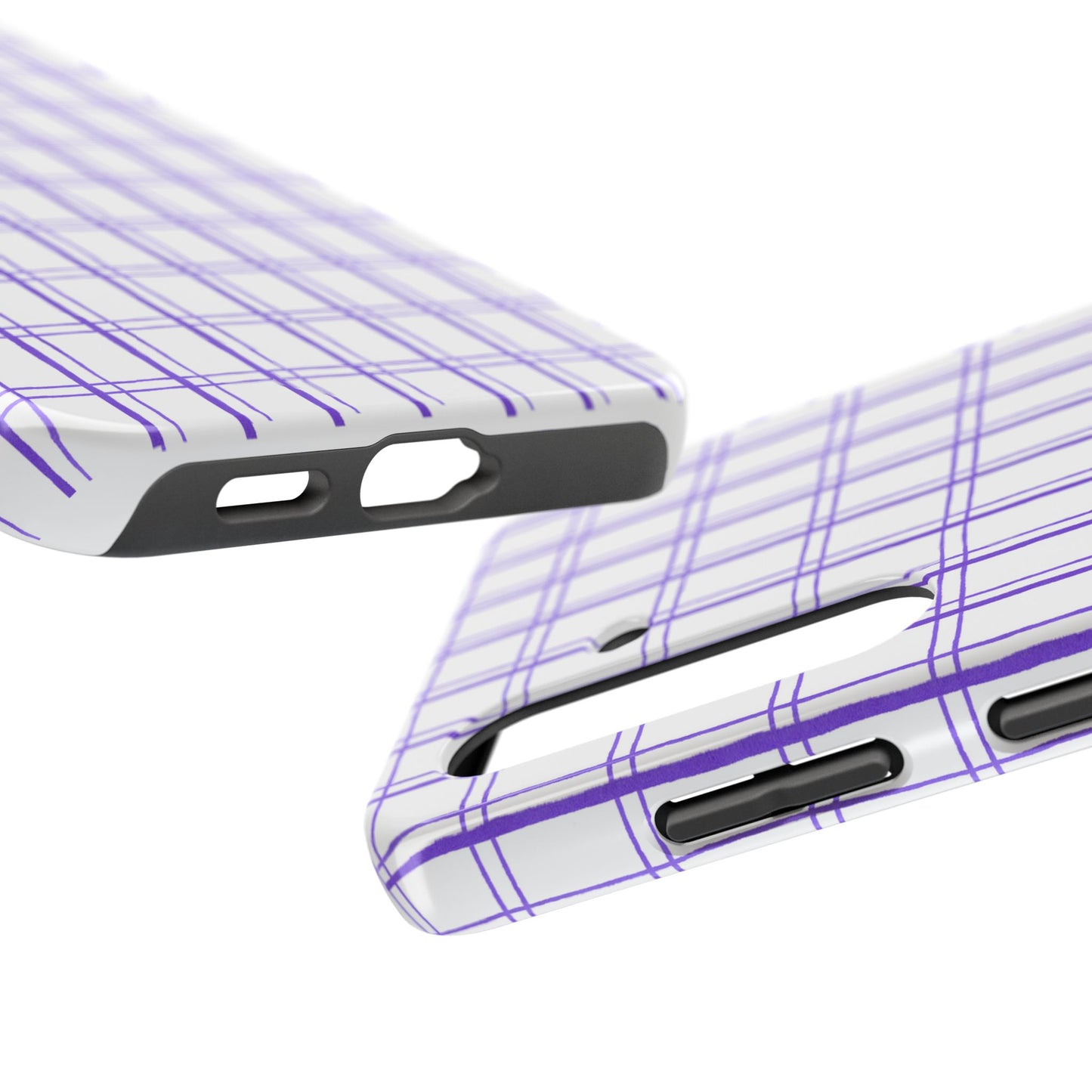 Kitchen Plaid White / Blue Phone Case
