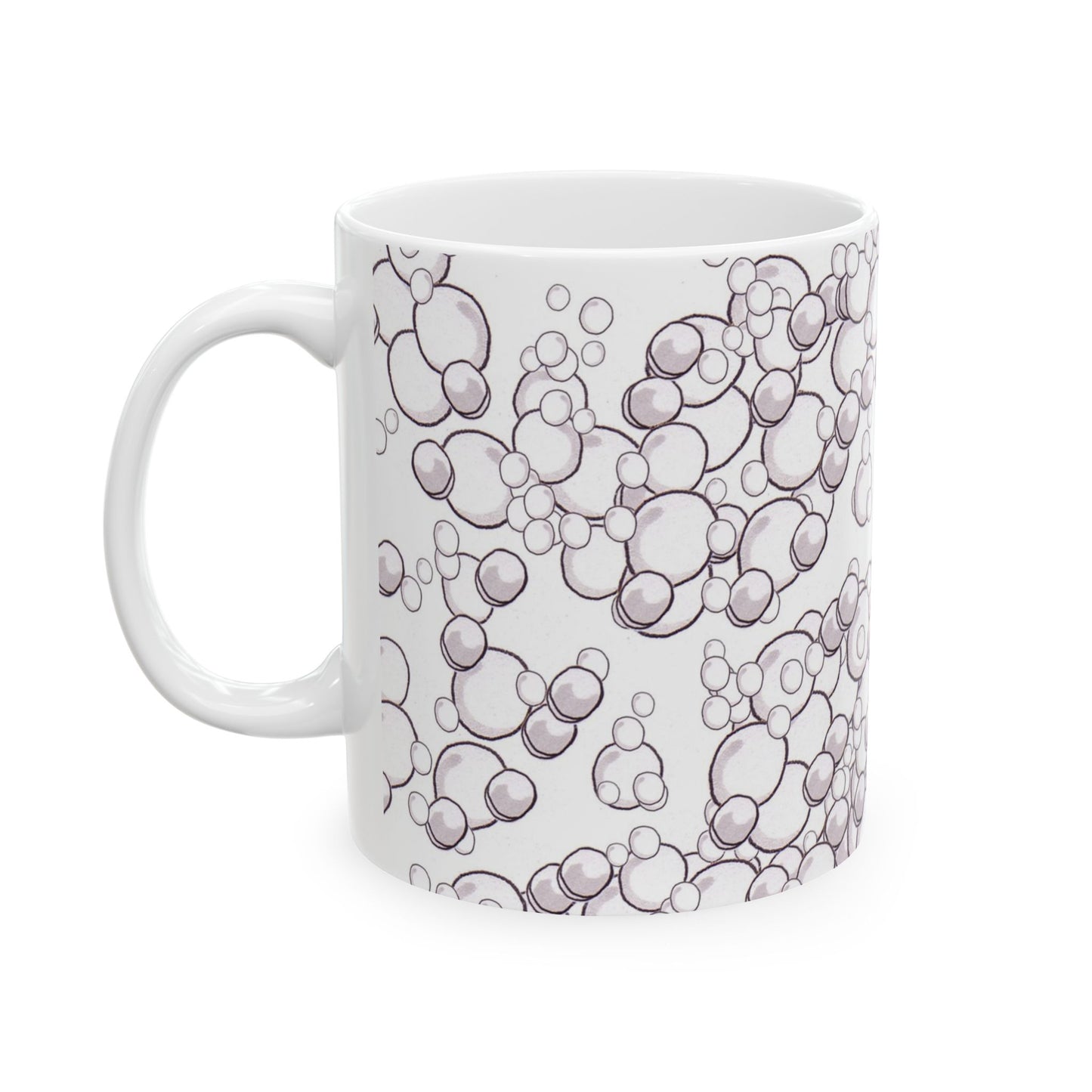 Bubble Dots White Cup