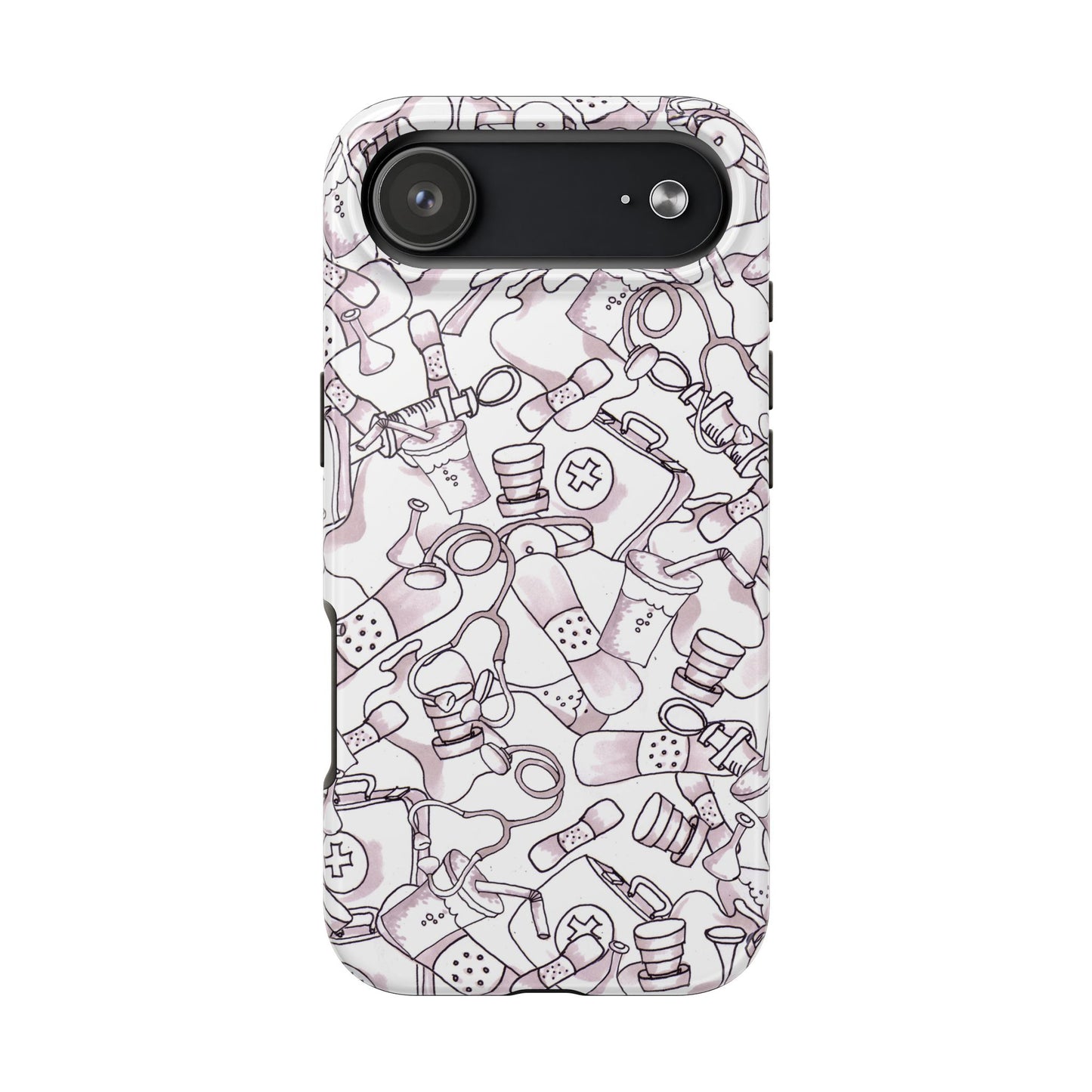 Med Stuff White Phone Case