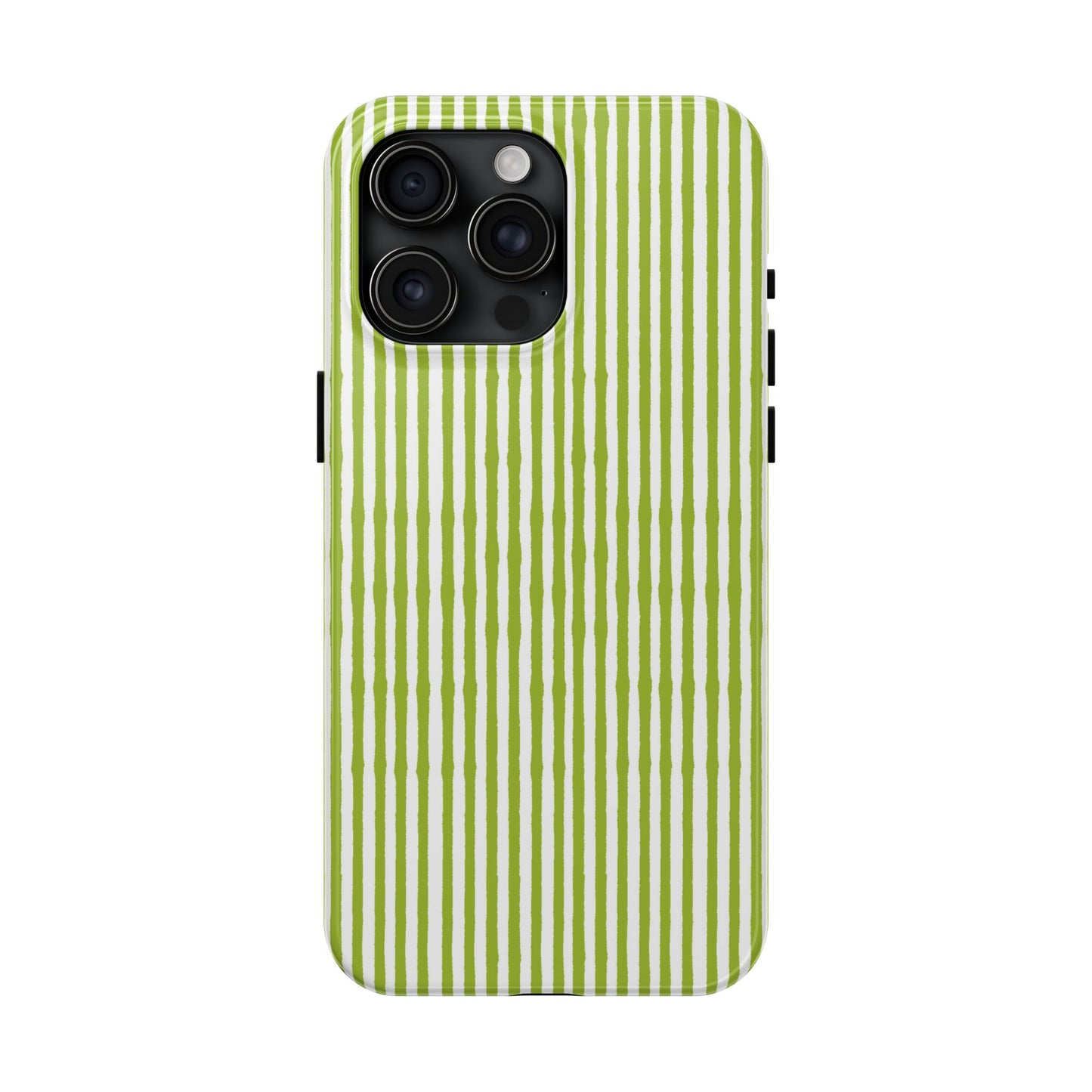 Lazy Stripe Green / White Phone Case