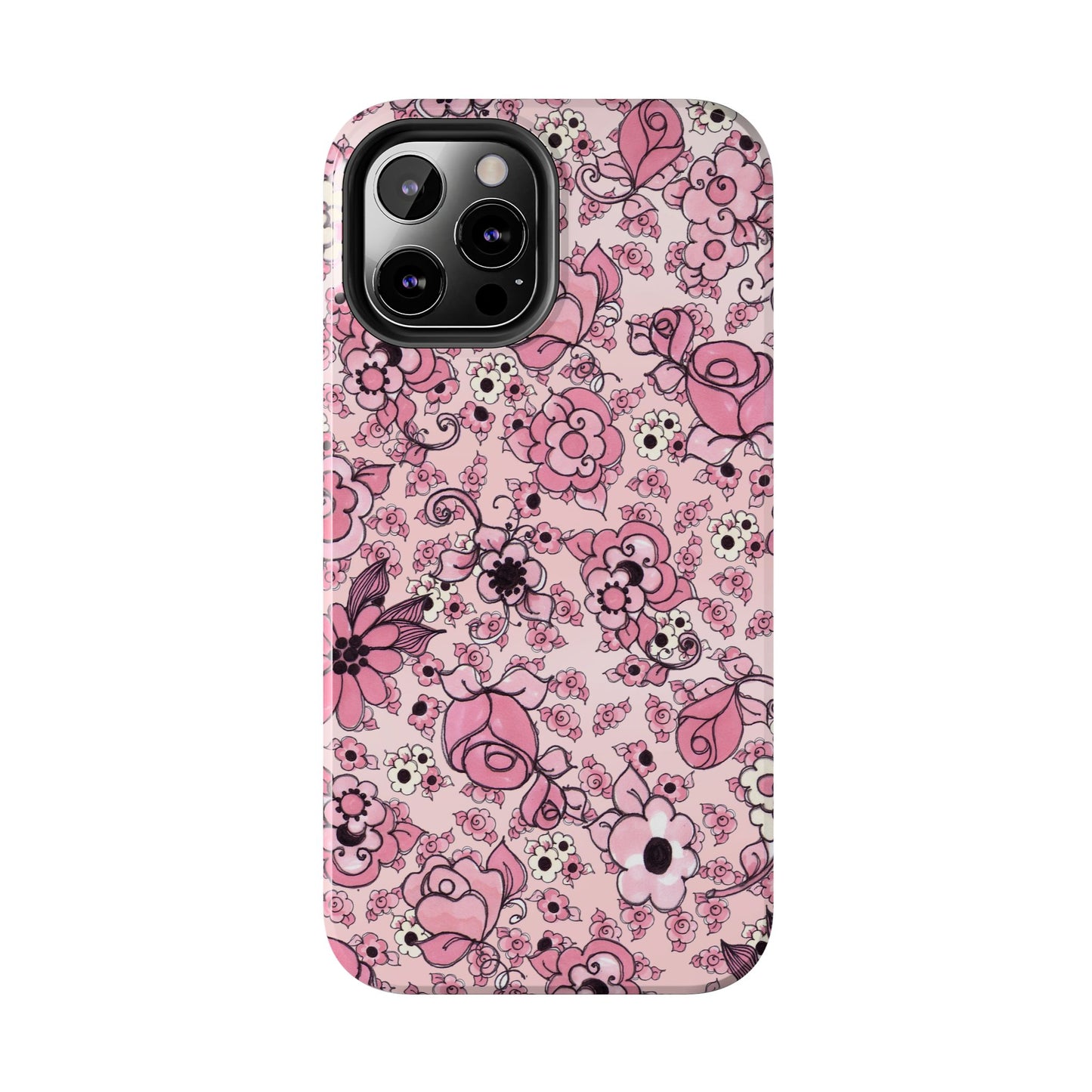 Profuse Posies Pink Phone Case