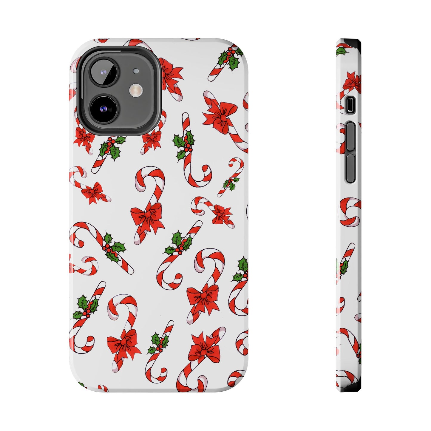 Candy Cane Crowd White Phone Case