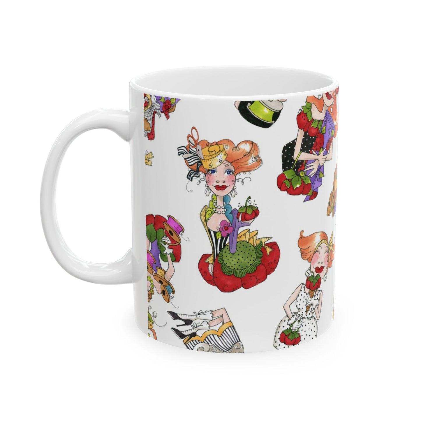 Curious Toss White Cup