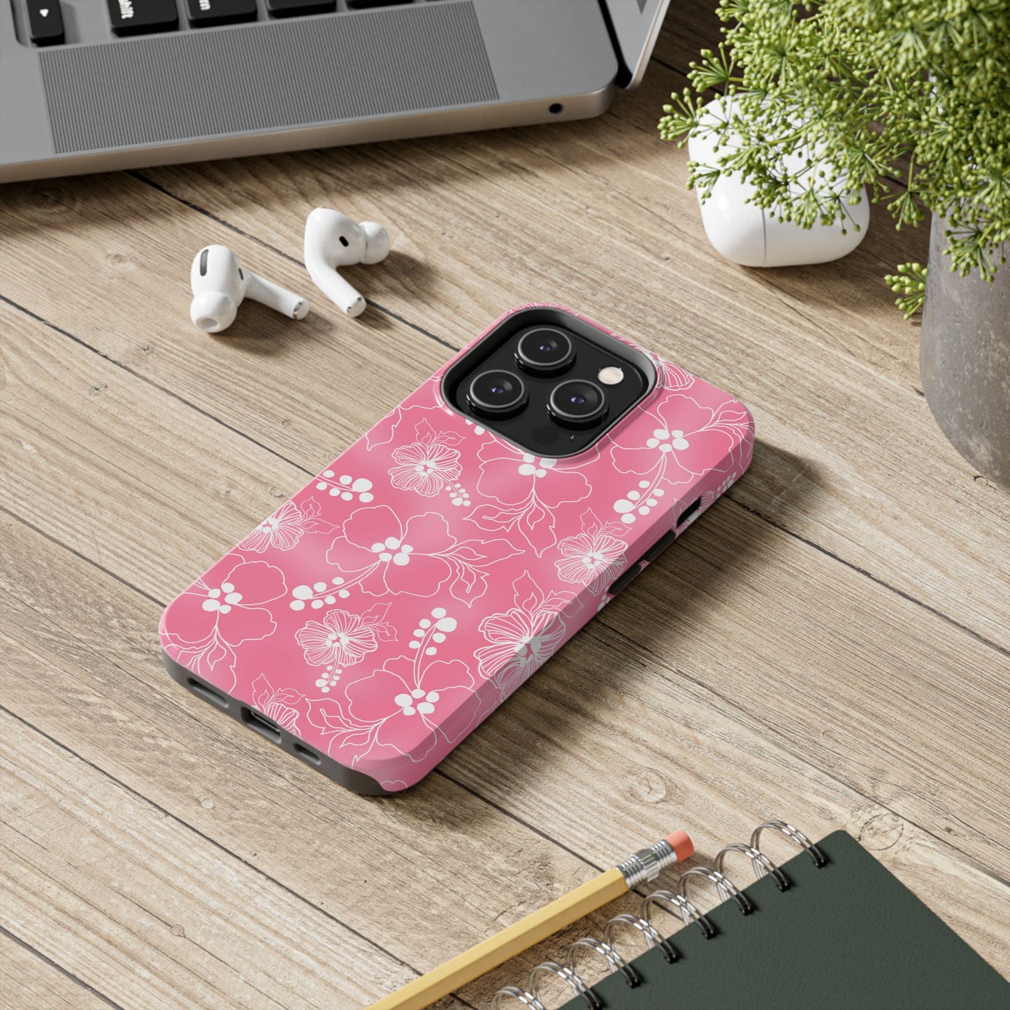 Lacey Hibiscus Pink Phone Case