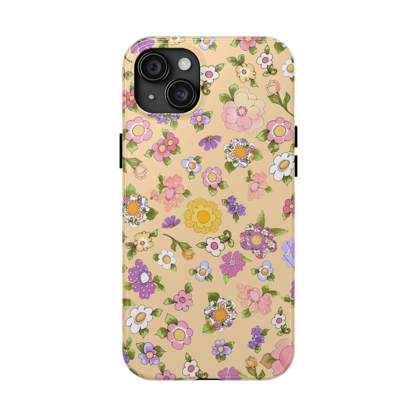 Flowery Yellow Phone Case