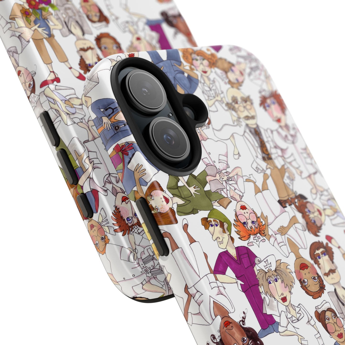 Diverse Nurse White Phone Case