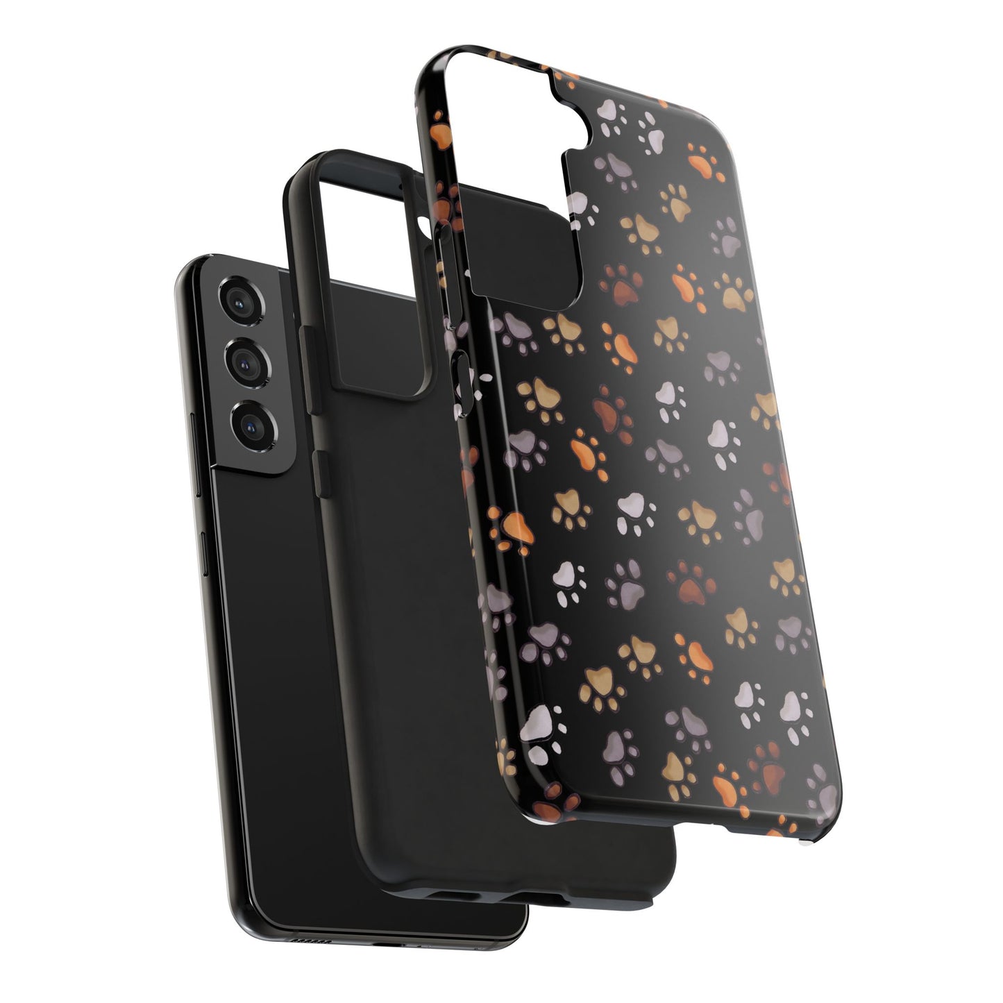 Puppy Paws Black Phone Case