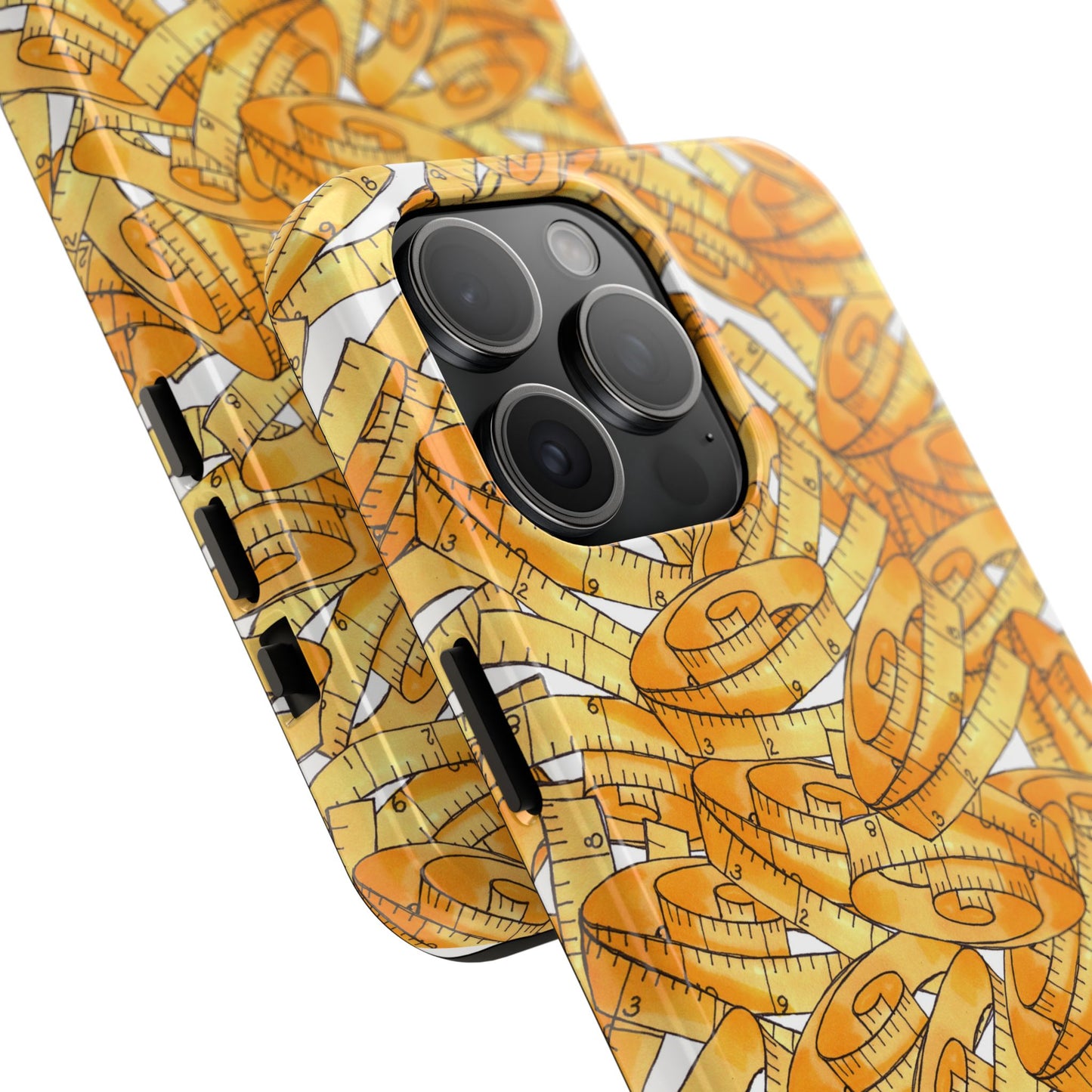 Tape Storm White / Yellow Phone Case