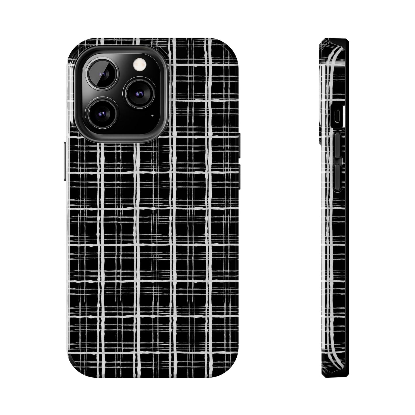 Sophistiplaid Black / White Phone Case