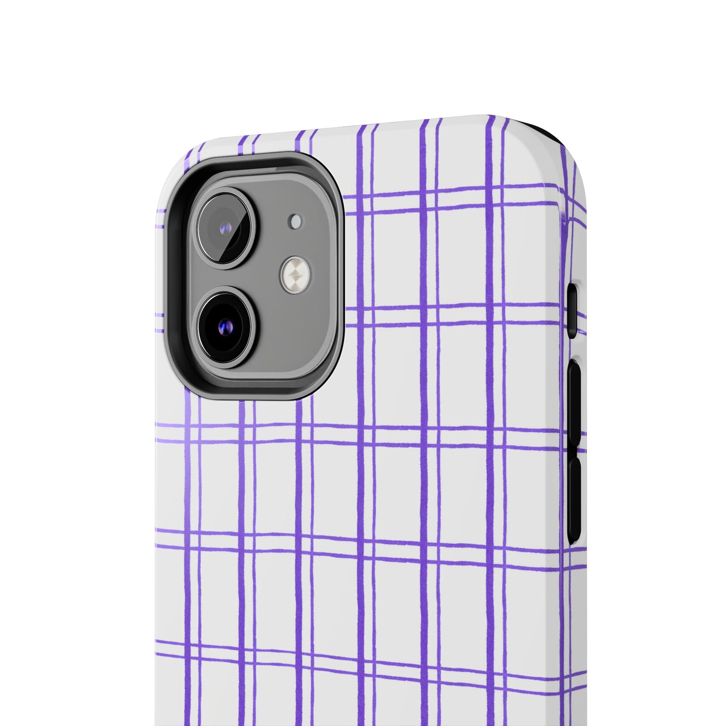 Little Plaid White / Blue Phone Case