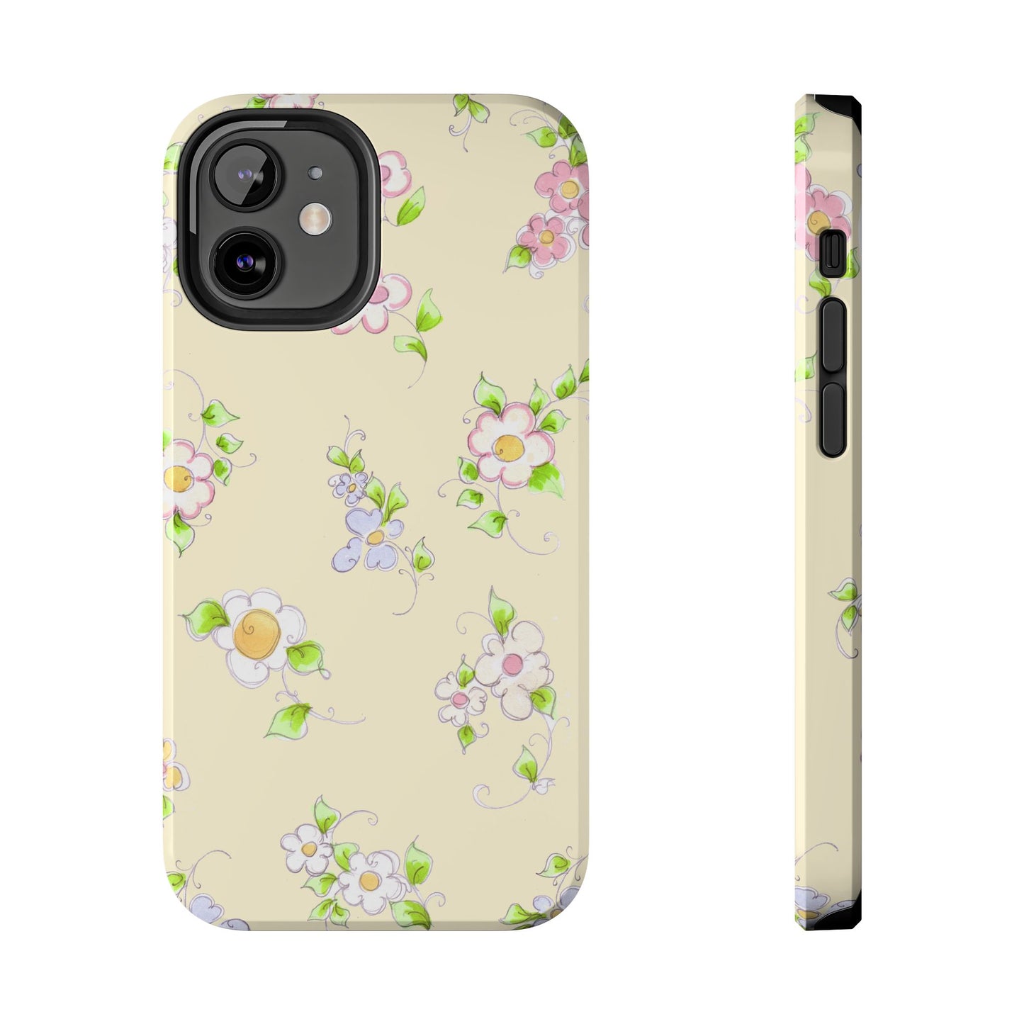 Precious Posies Yellow Phone Case