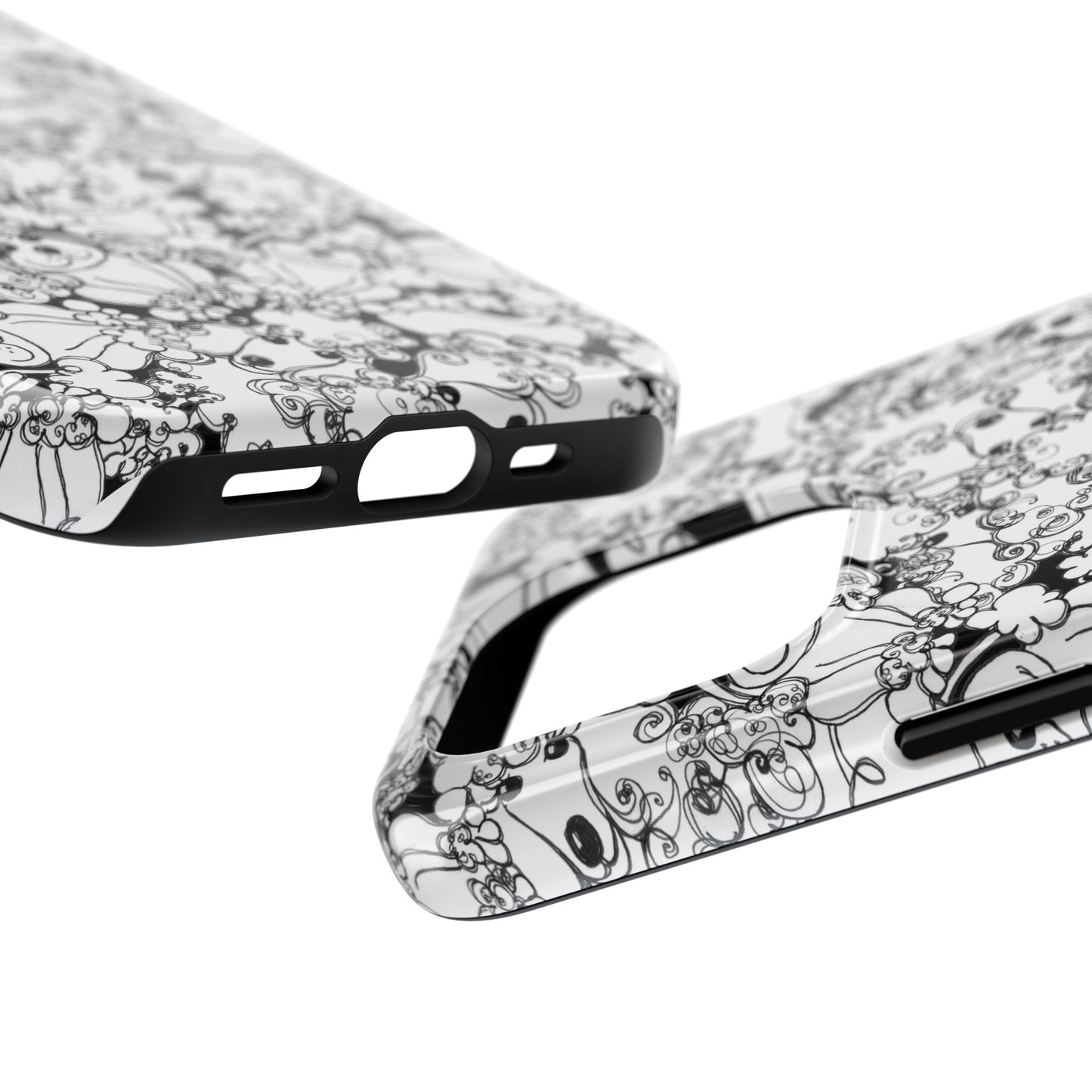 Poodle Party Black Phone Case