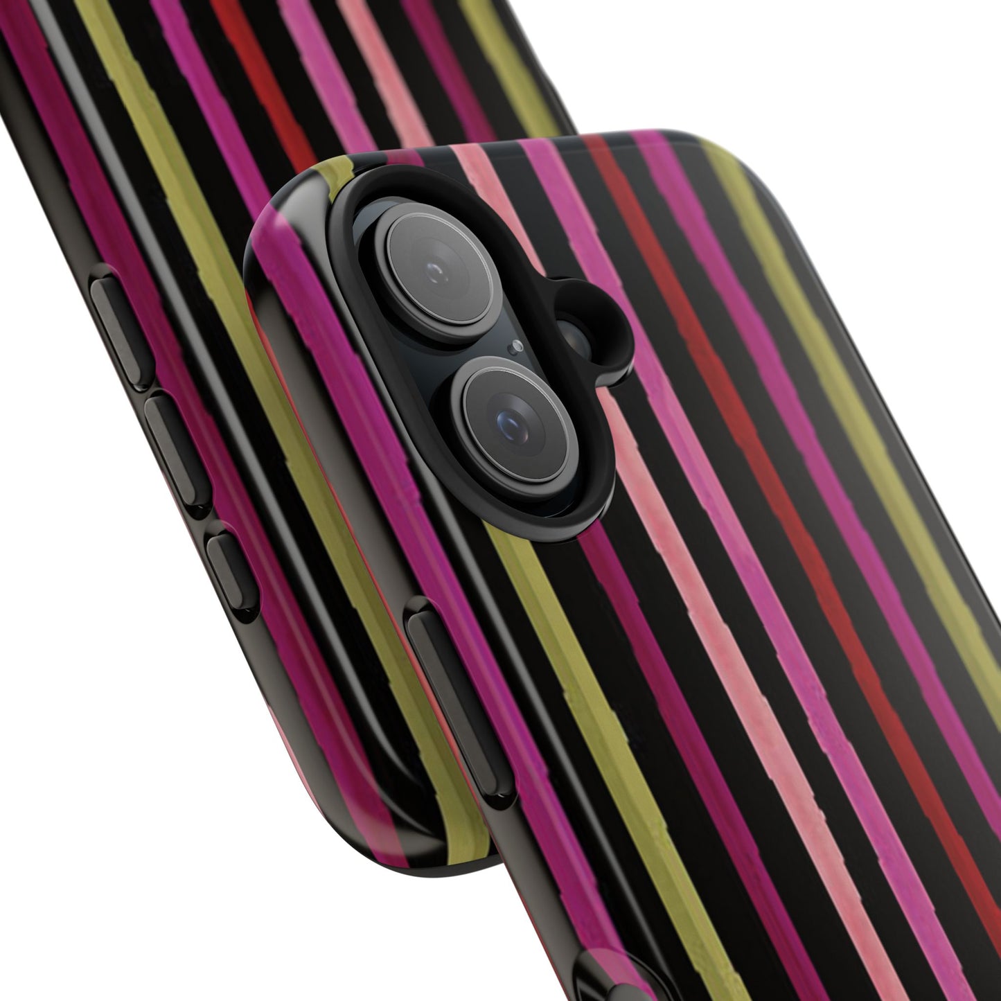 Garden Stripe Black Phone Case