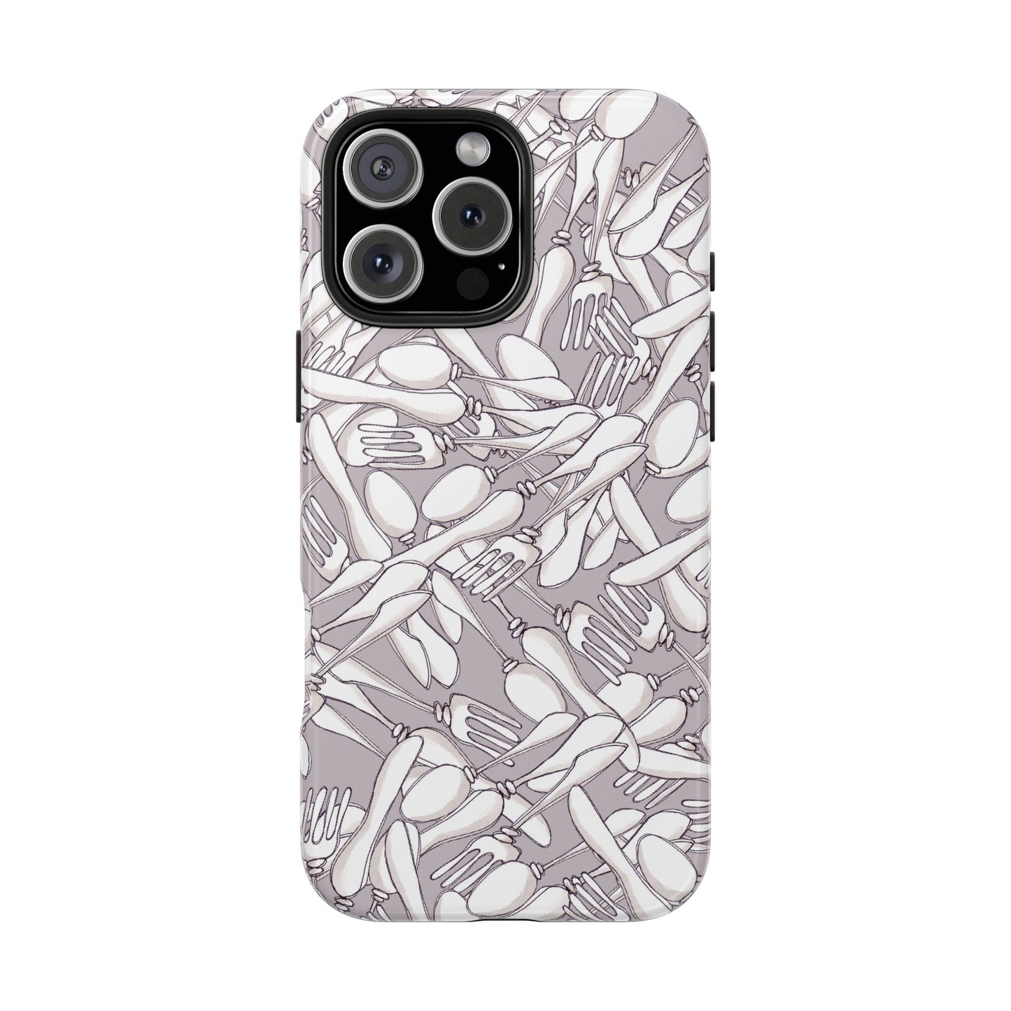 Silverware Wars Silver Phone Case