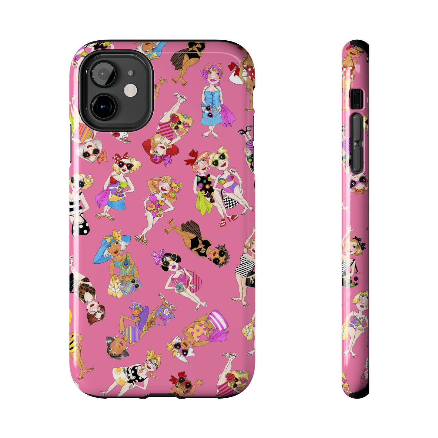 Tossed Beauties Pink Phone Case