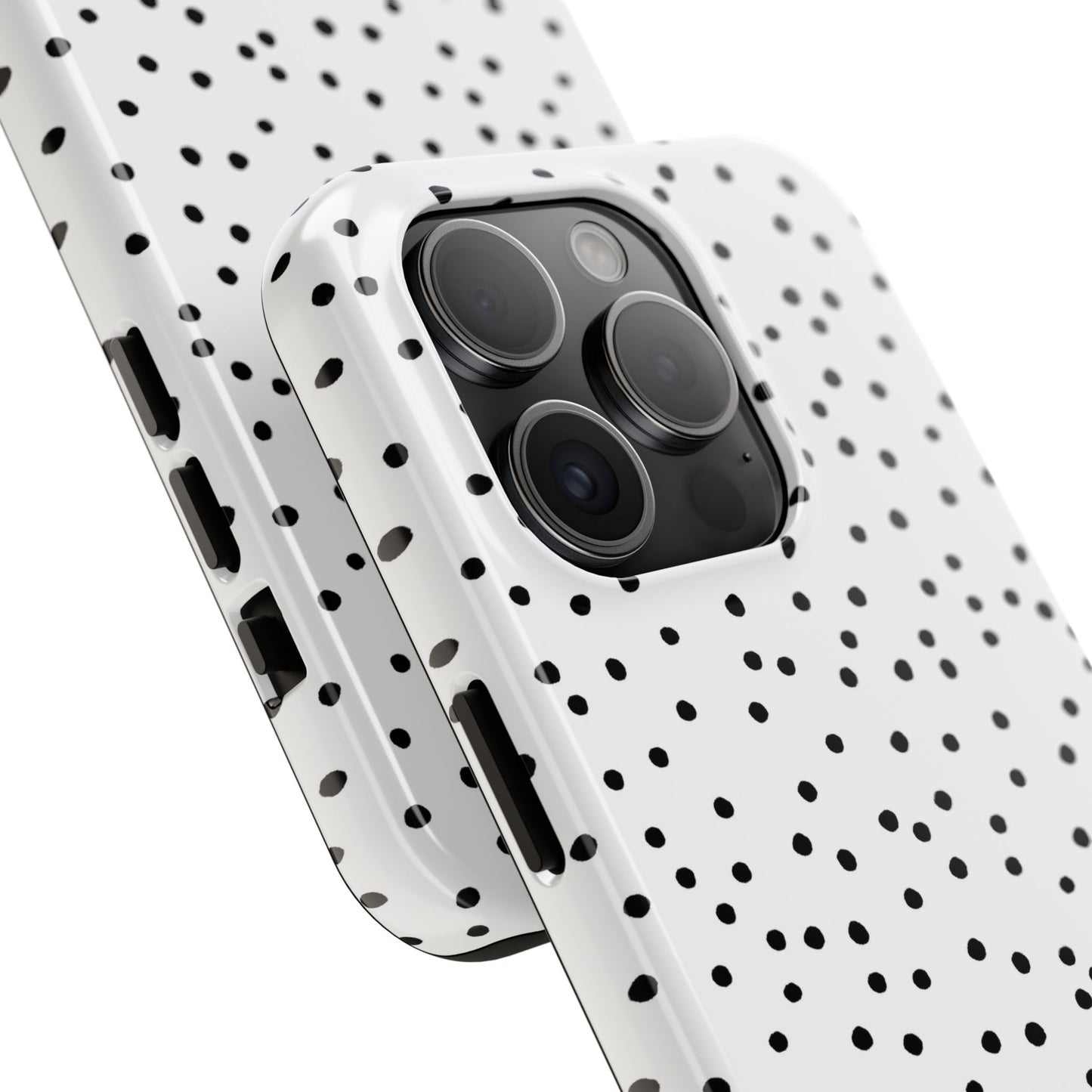 Dinky Dots White / Black Phone Case