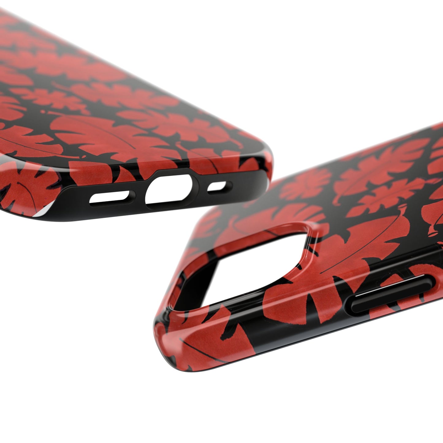 Red Bananas Black Phone Case
