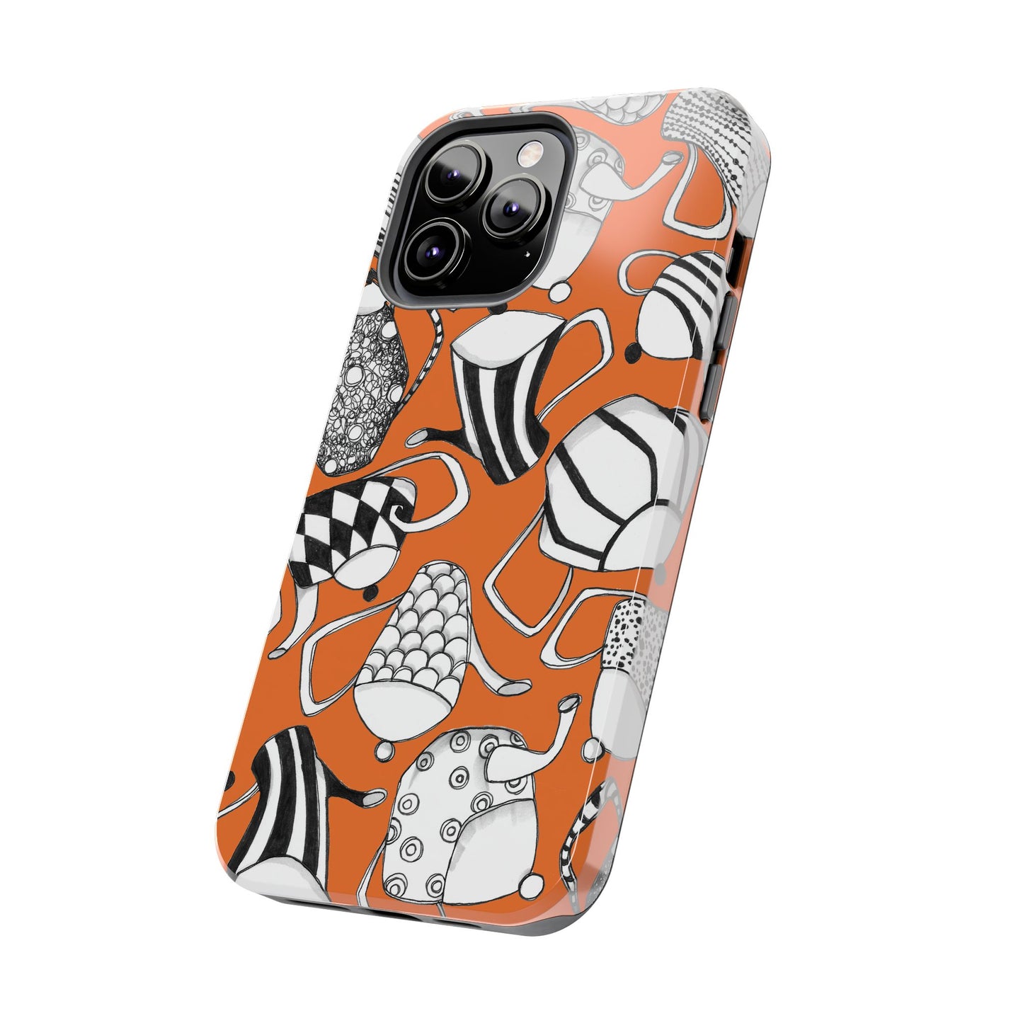 Coffee, Tea Anyone? Orange Phone Case