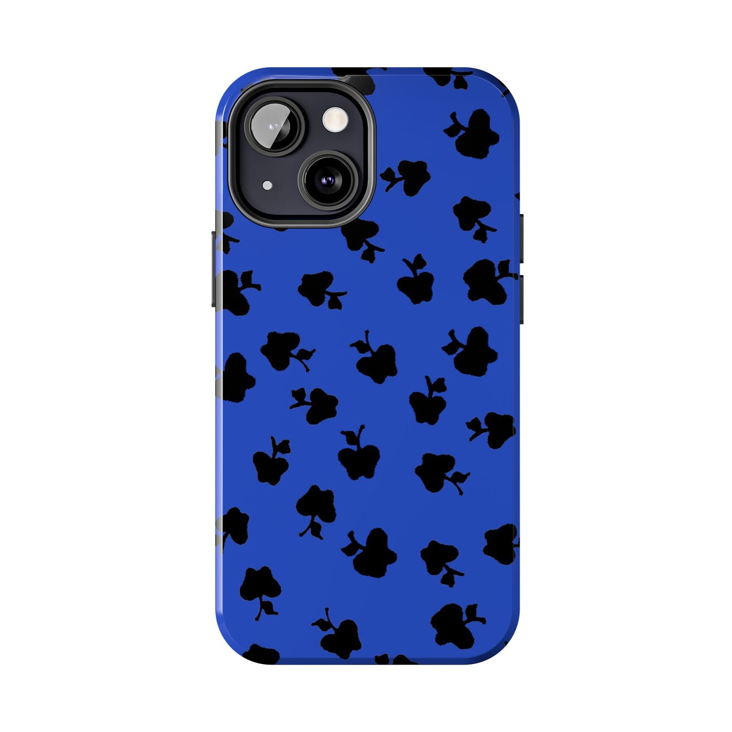 Happy Apples Blue / Black Phone Case