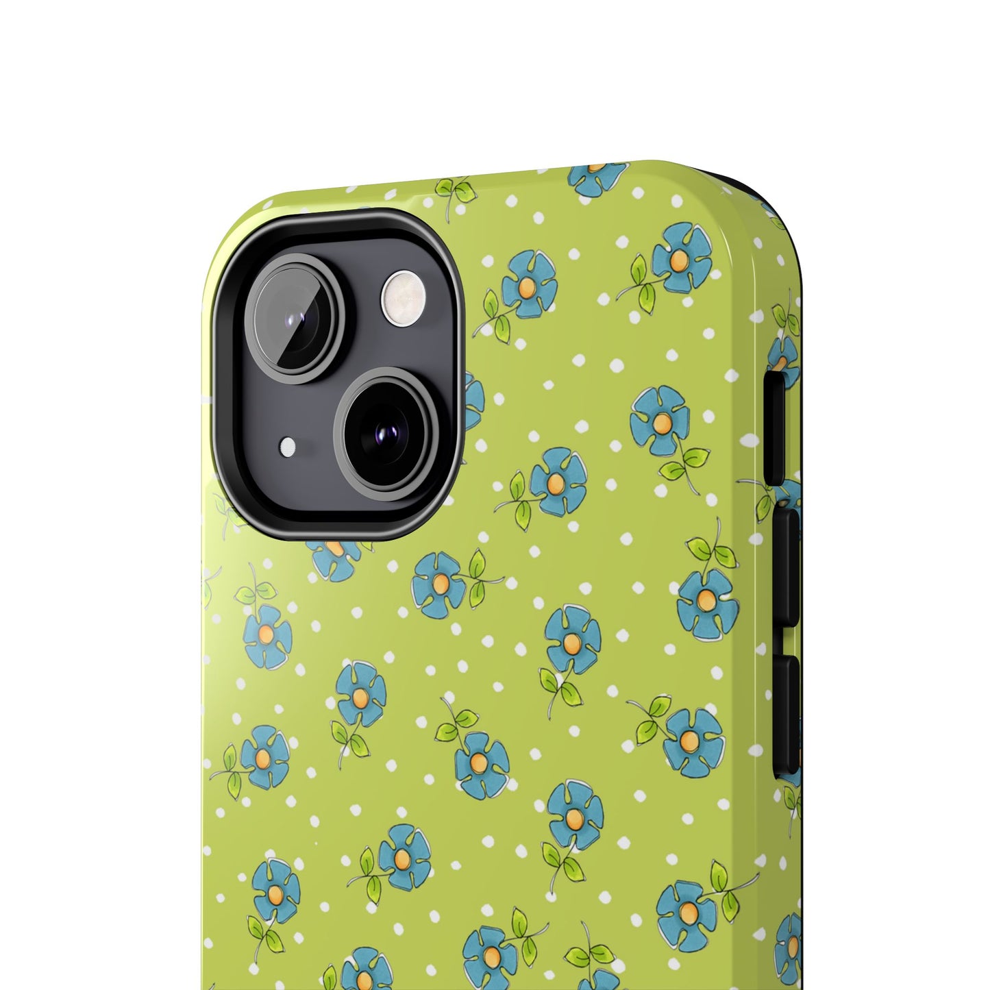 Daisy Dots Green Phone Case