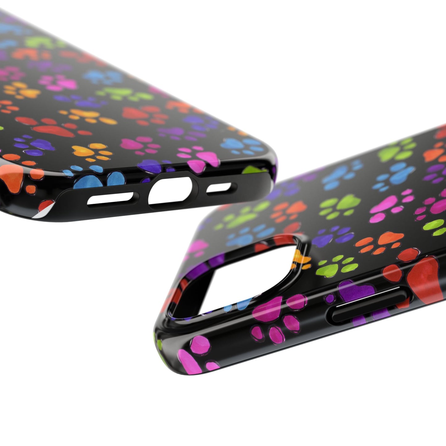 Fancy Paws Black Phone Case