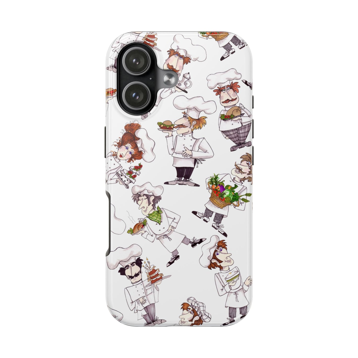 Tossed Chefs White Phone Case