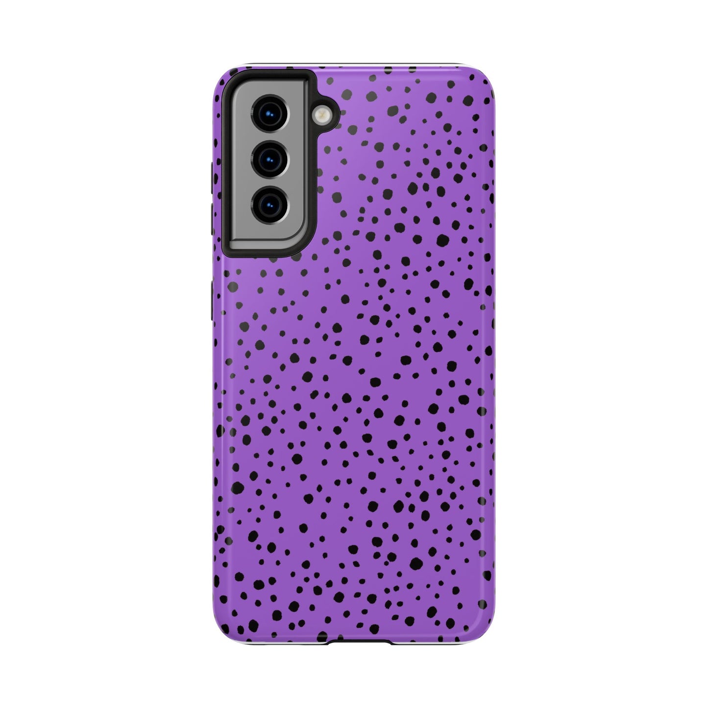 Pepper Dots Purple / Black Phone Case