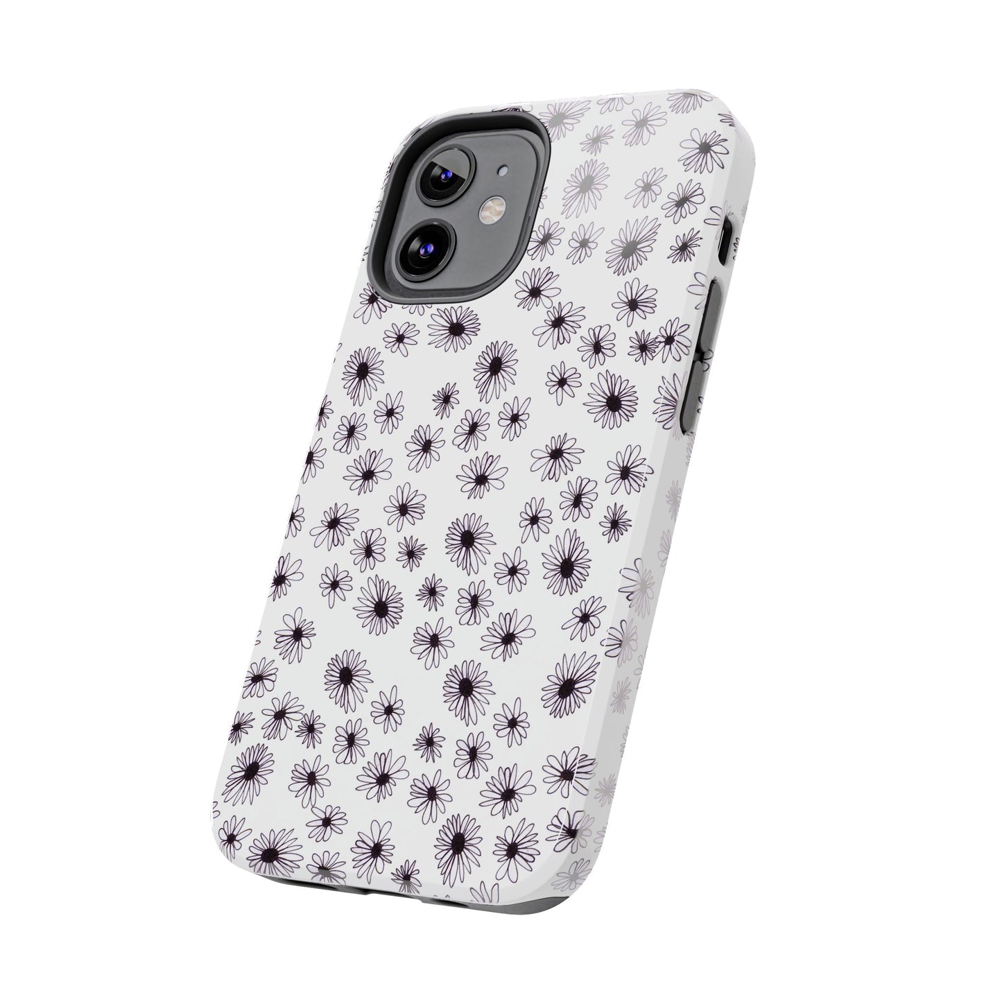 Random Daisy White / Black Phone Case