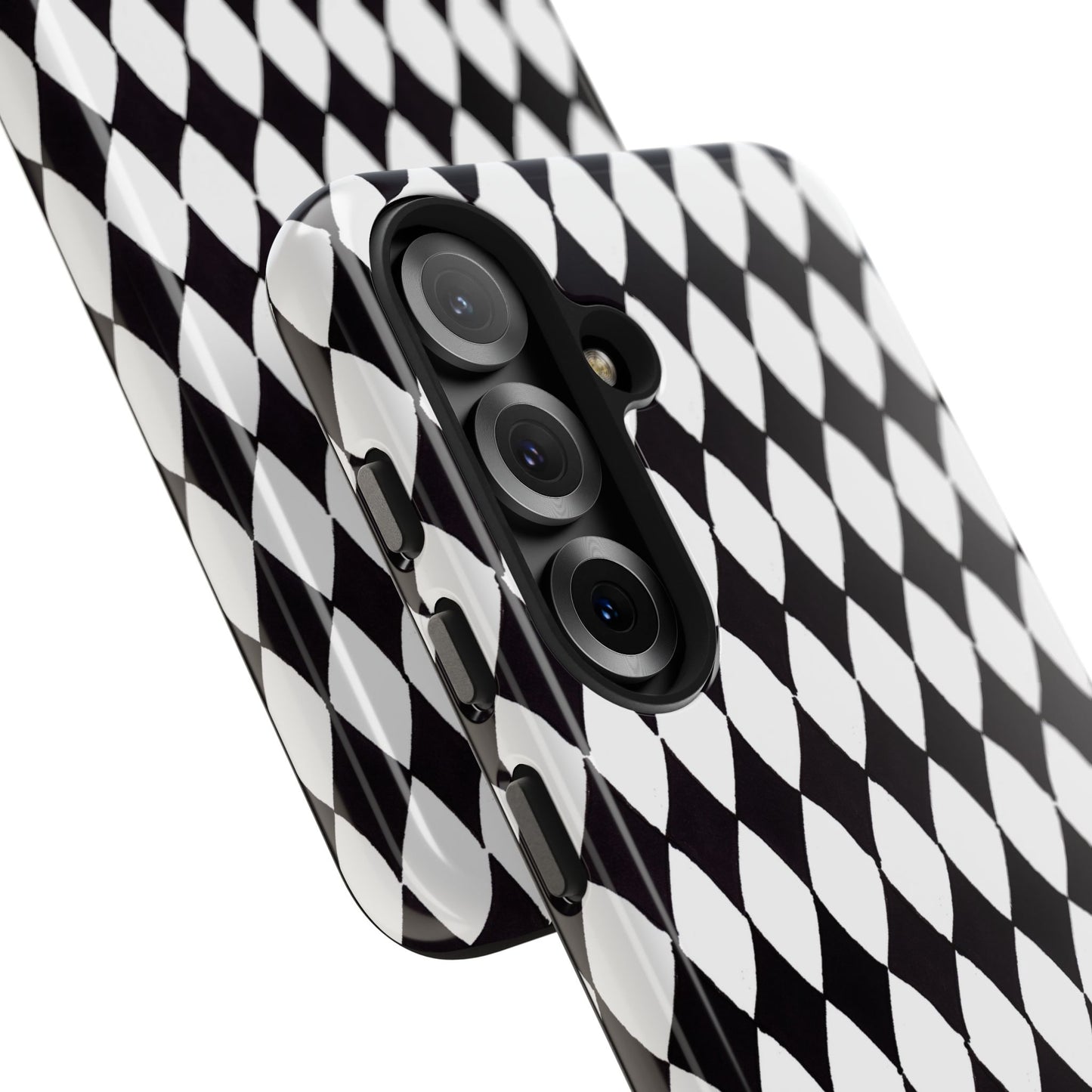 Diamond White / Black Phone Case