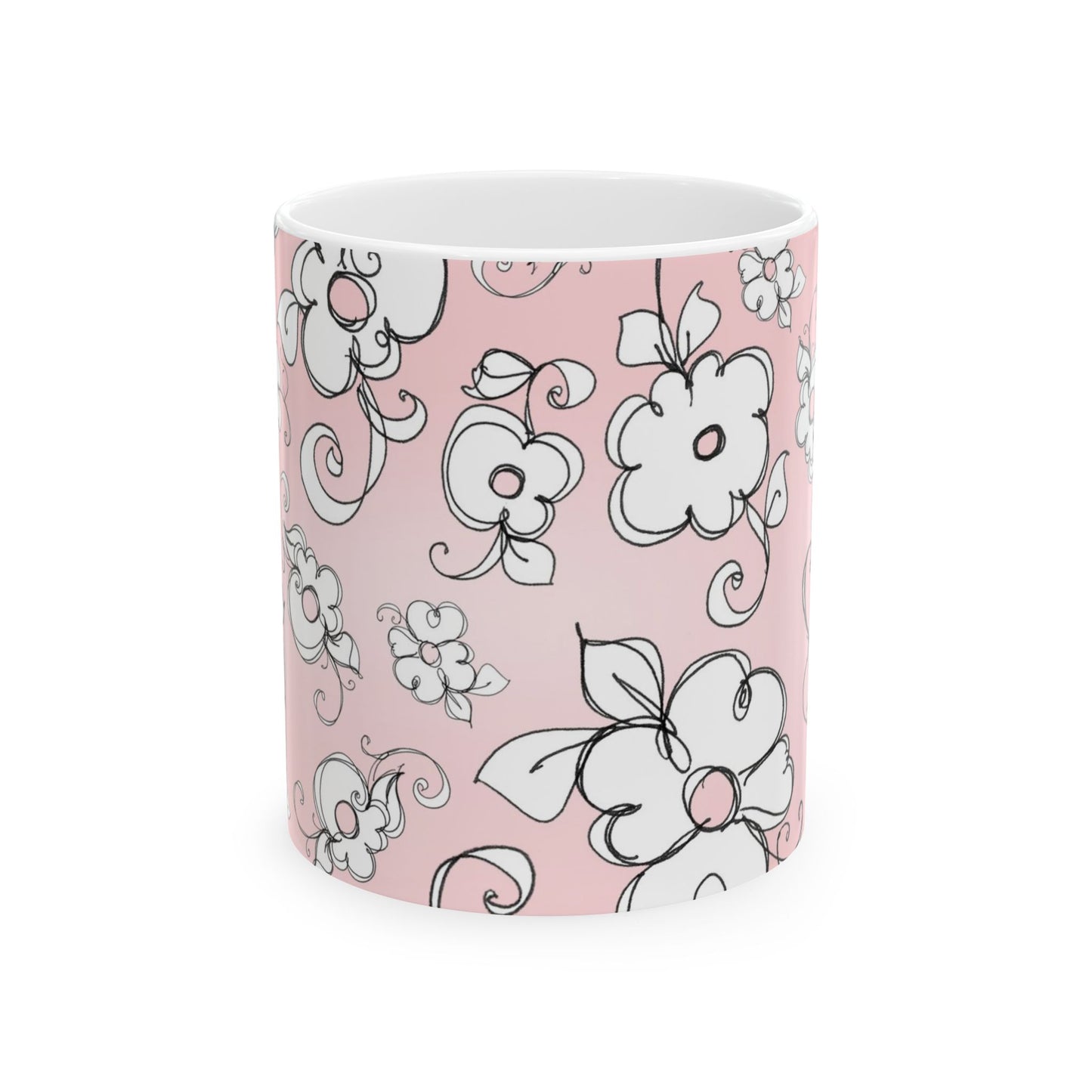 Lady Flowers Pink Sky Cup