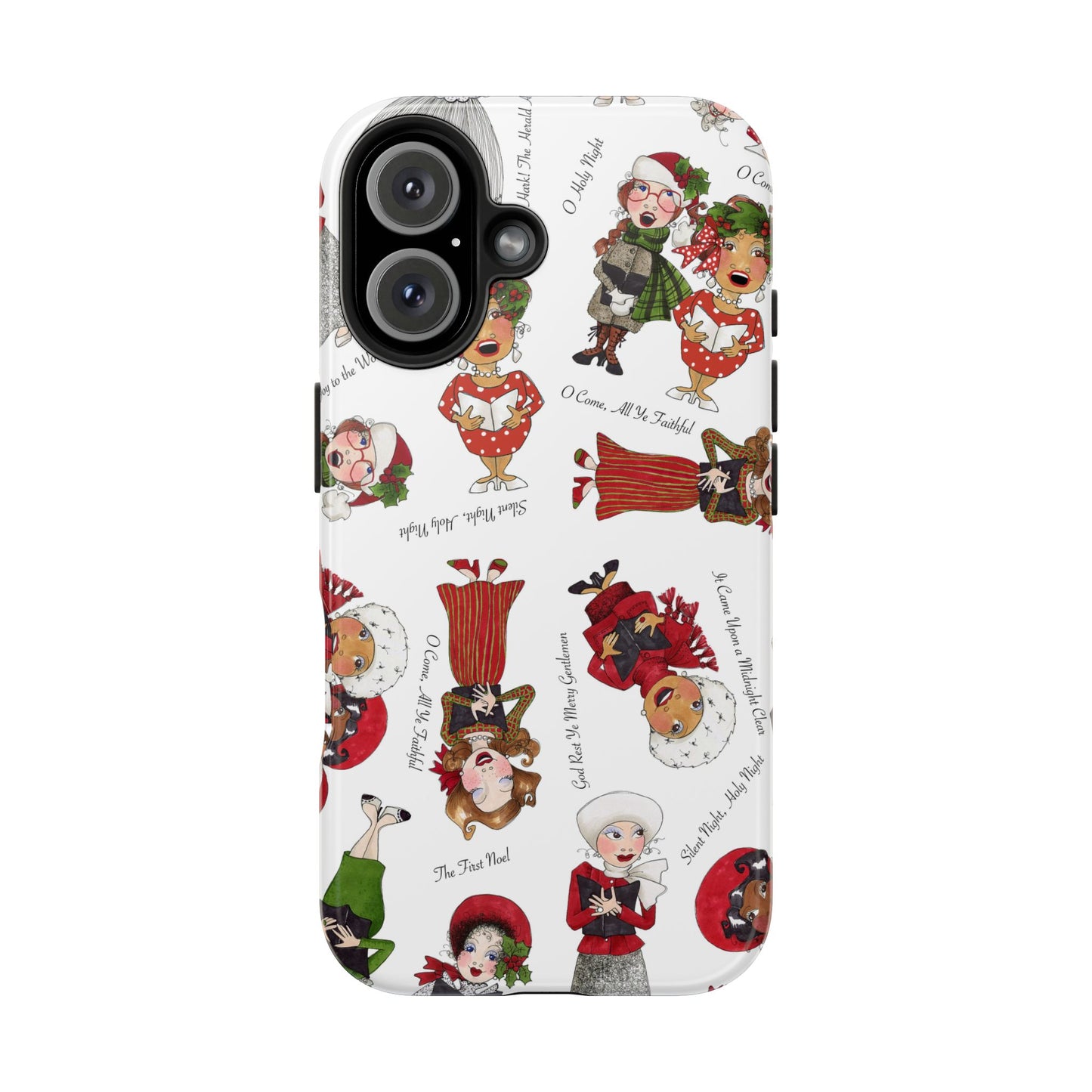 Tossed Carolers Phone Case