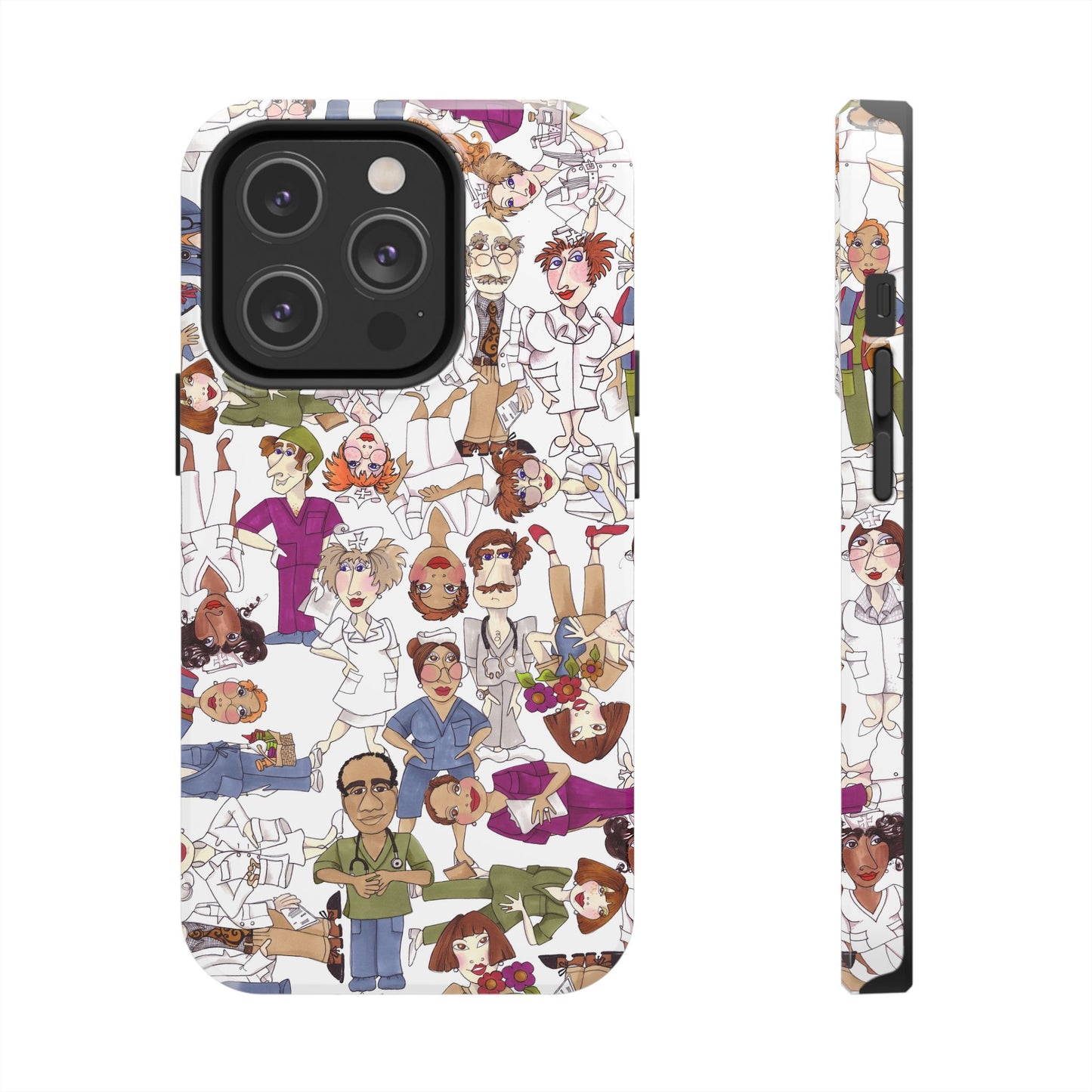 Diverse Nurse White Phone Case