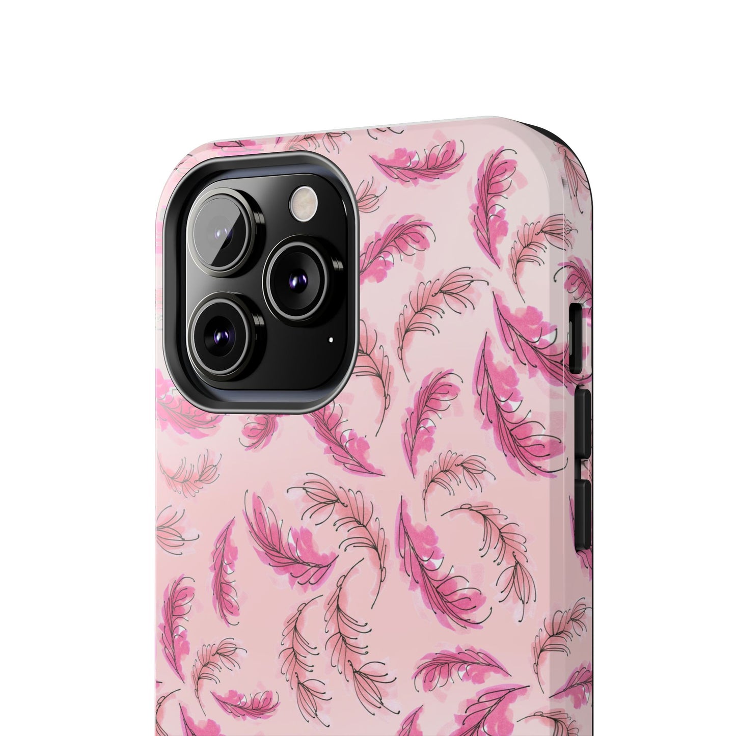 Flam Feathers Pink Phone Case