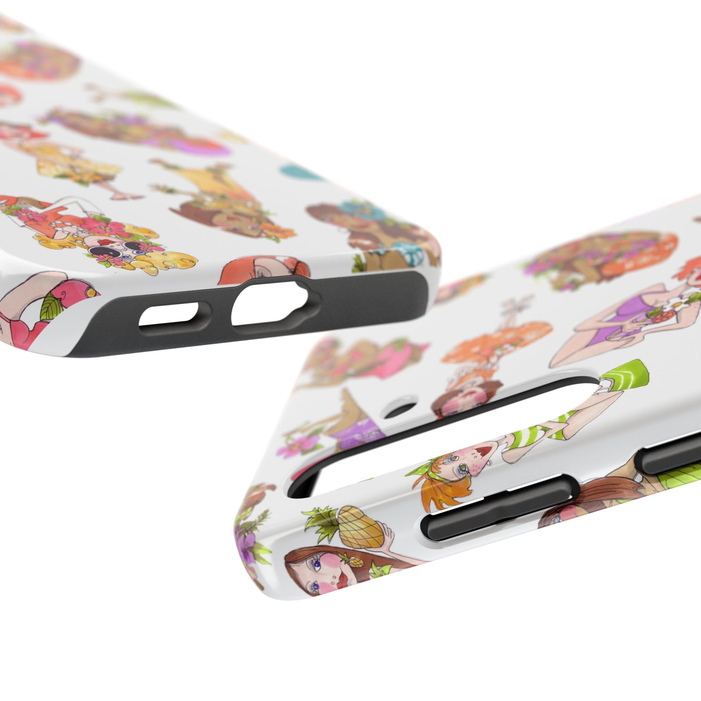 Island Toss White Phone Case