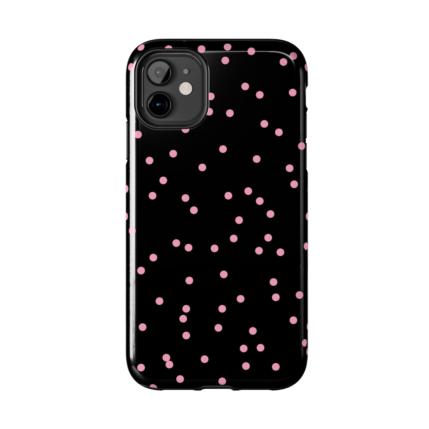 Space Dots Black / Pink Phone Case