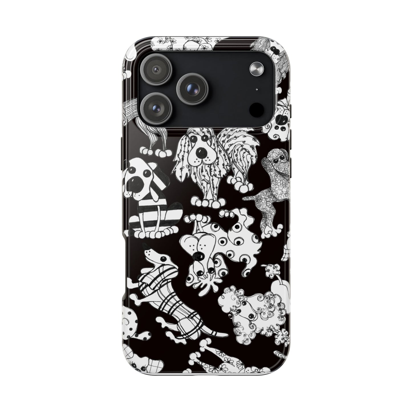Dear Doggies Black Phone Case