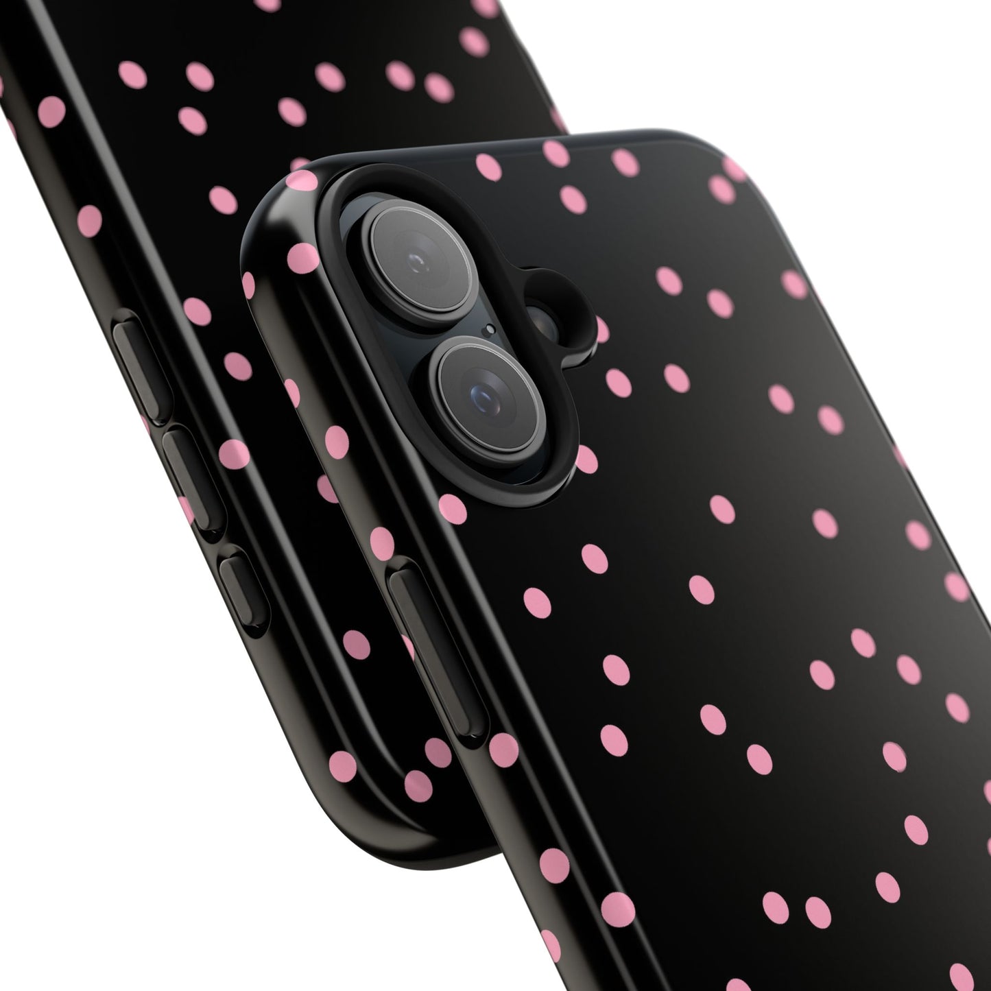 Space Dots Black / Pink Phone Case