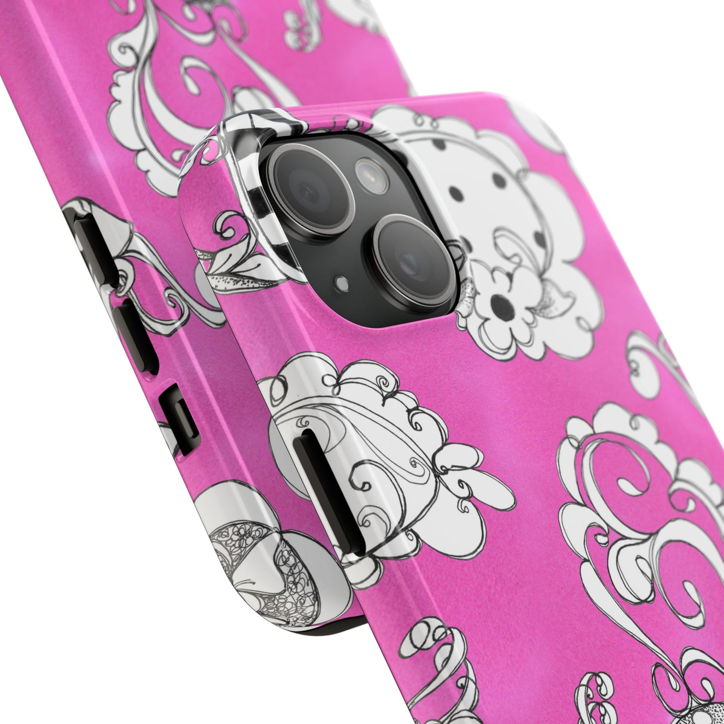 Bistro Chairs Pink Phone Case