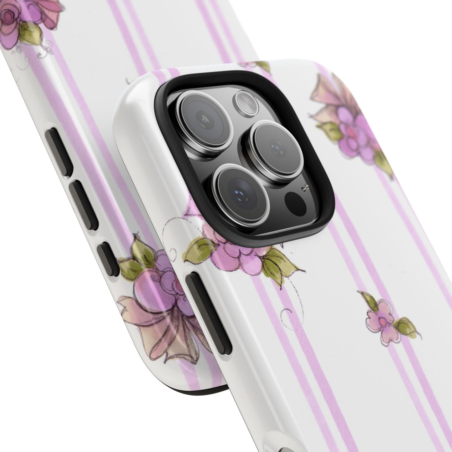Flower Model Flower Stripe Phone Case