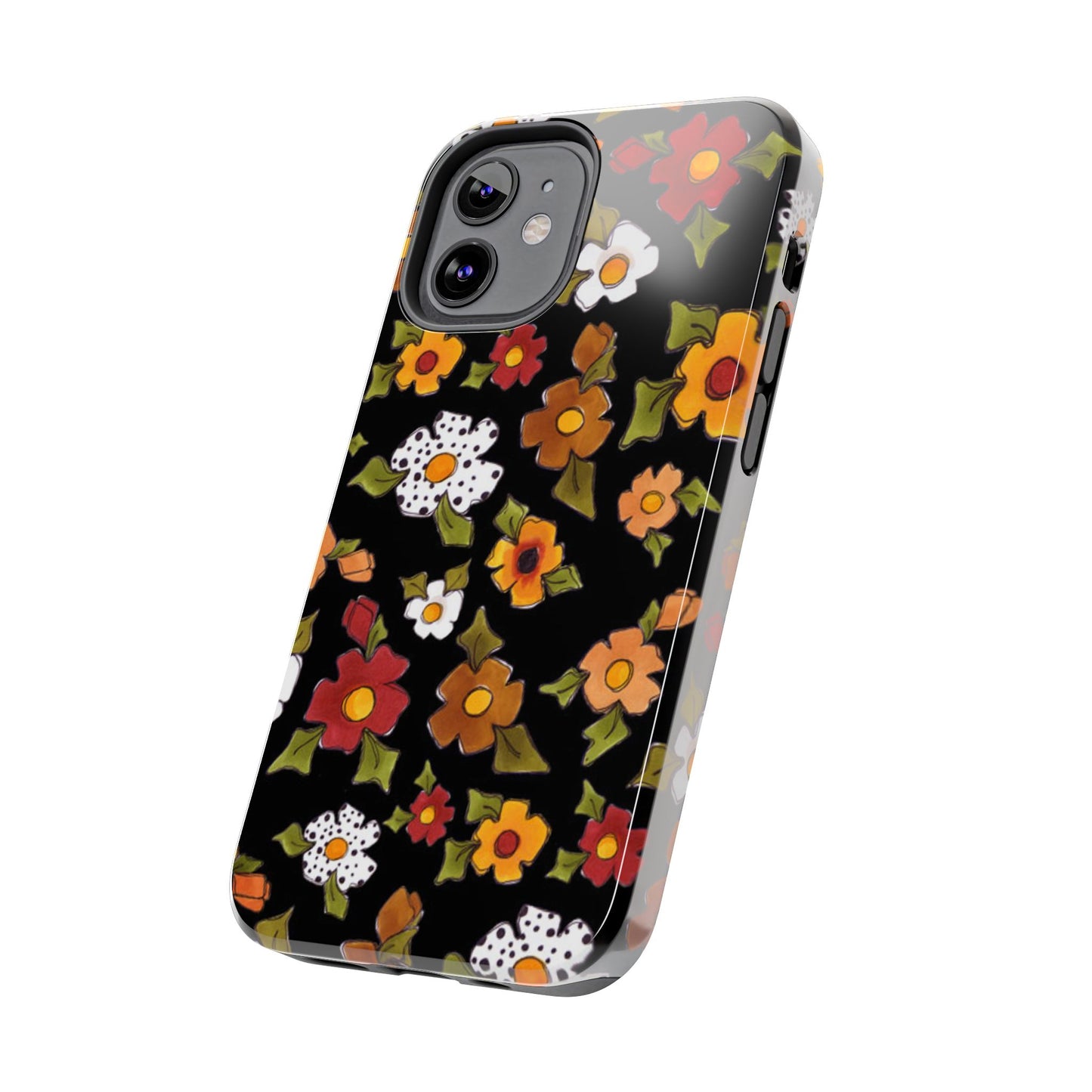 Spice Posie Black Phone Case