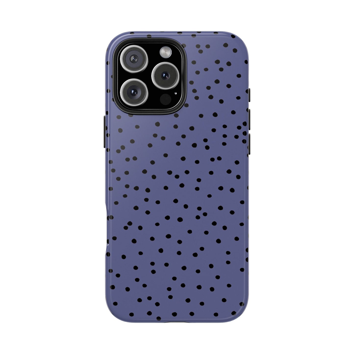 Dinky Dots Blue / Black Phone Case