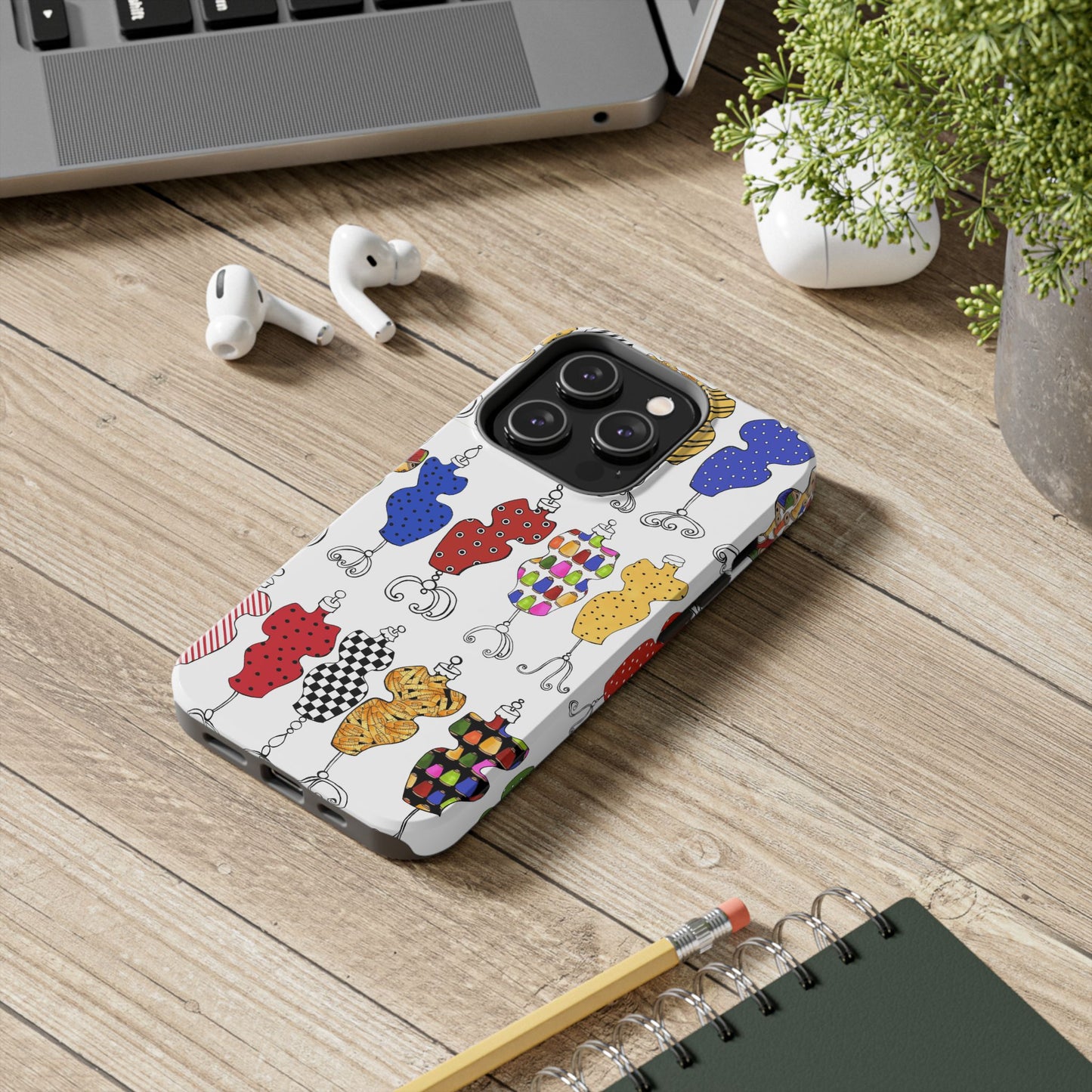 Go Figure White / Multi Phone Case
