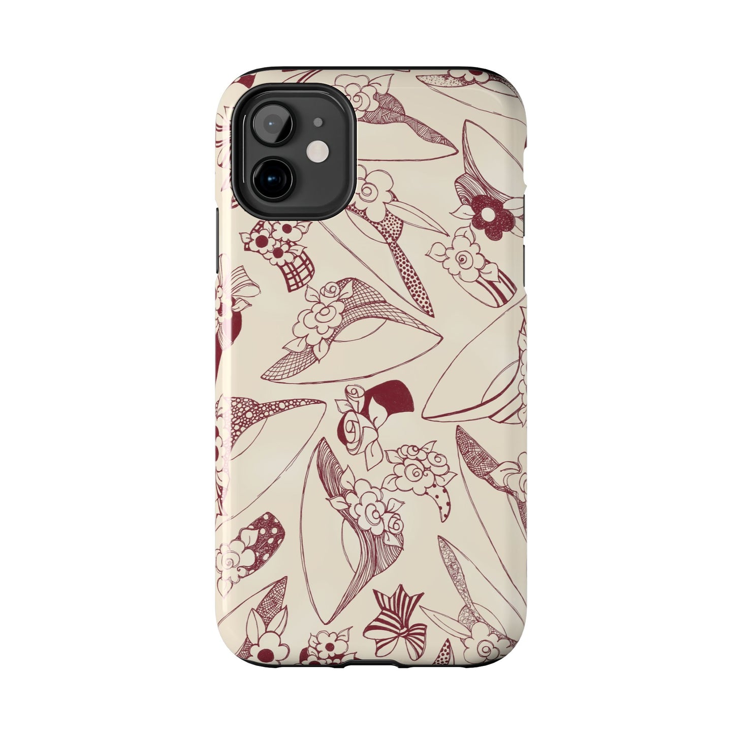 Millinery Ivory / Red Phone Case