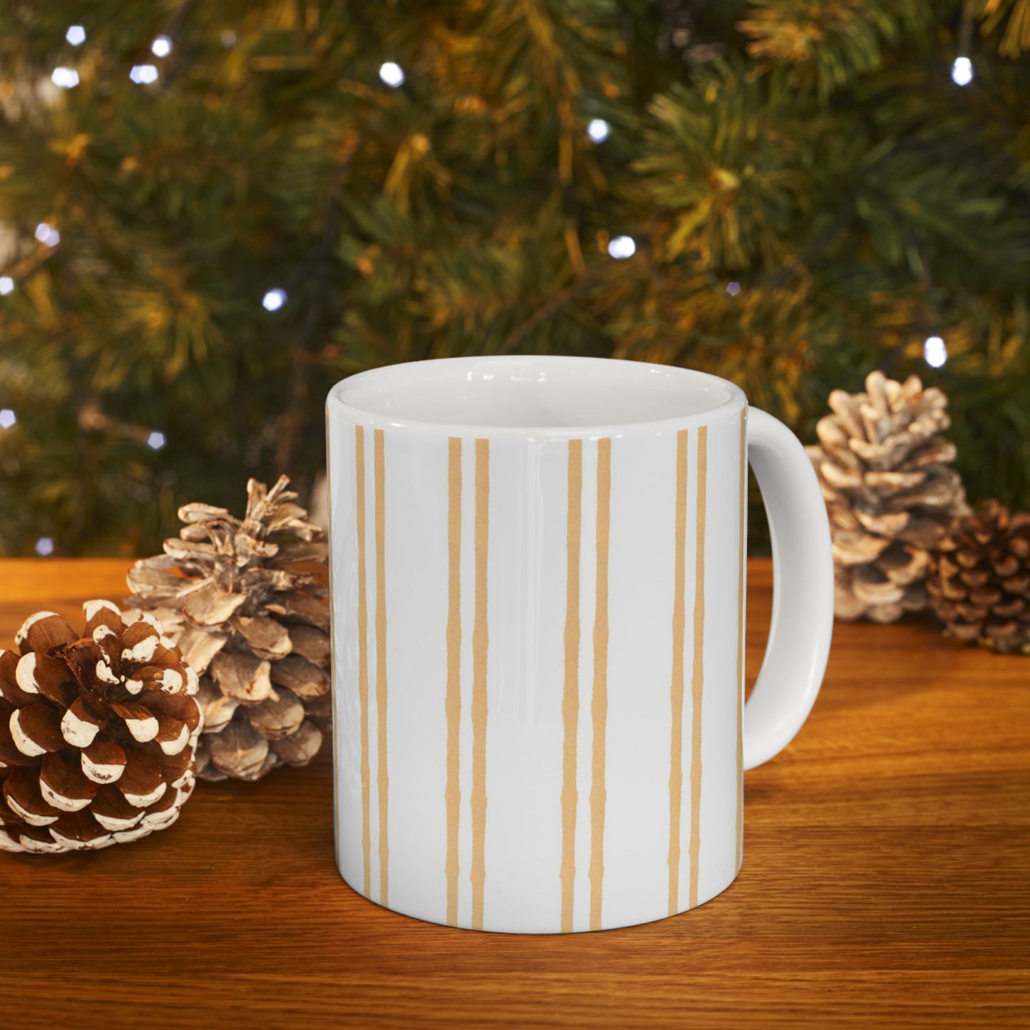 Double Stripe Yellow Cup