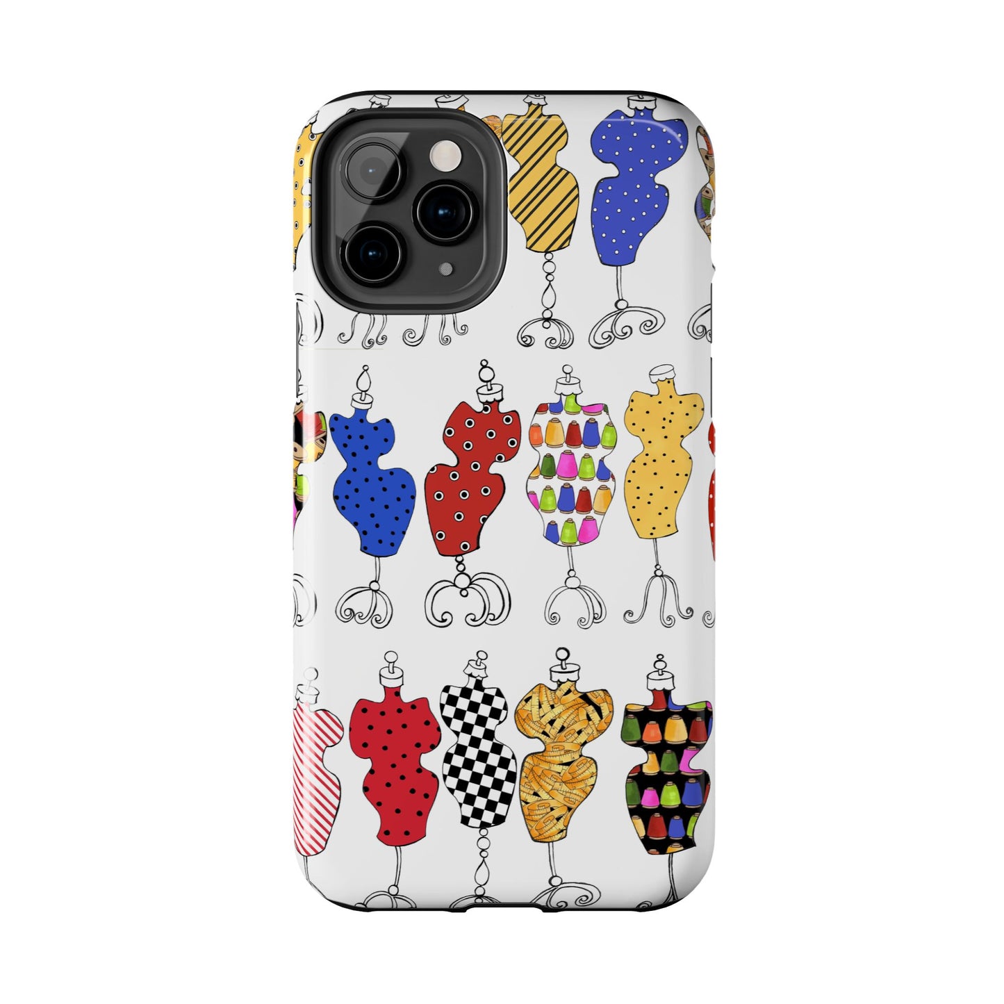 Go Figure White / Multi Phone Case